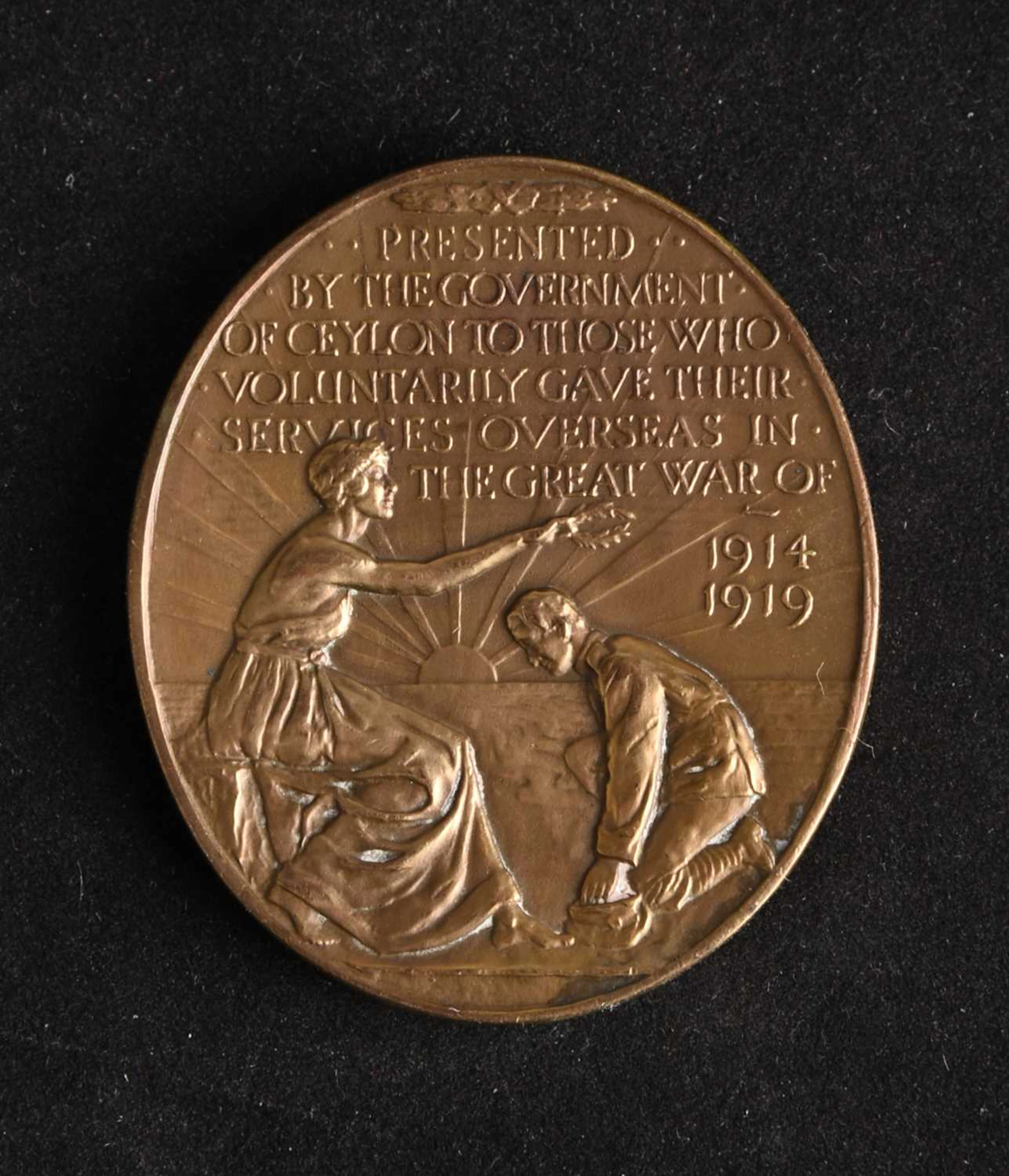 Ceylon Volunteer Service Medal to H.W.R. Bertrand