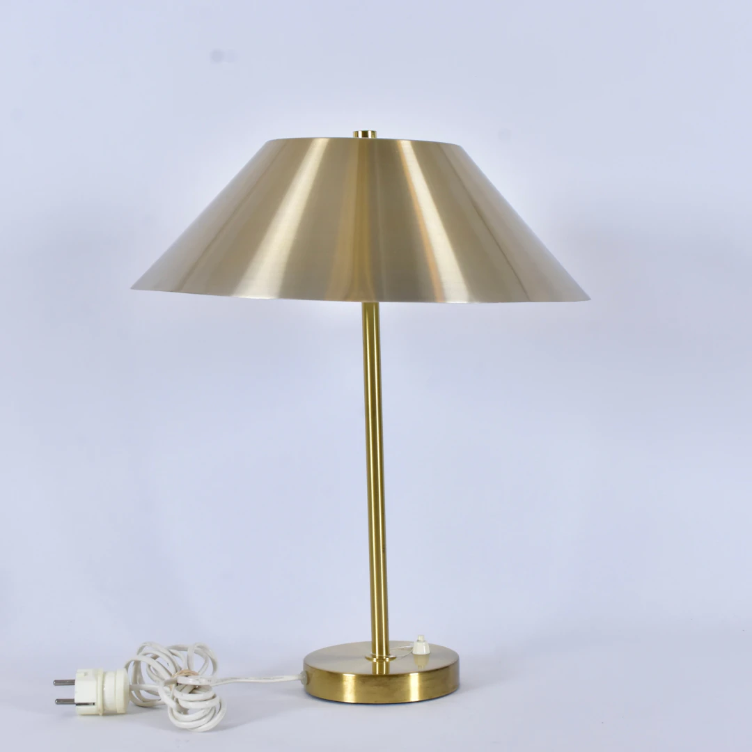 BORDSLAMPA, mässing, Armaturhantverk Tibro, 1960-tal.