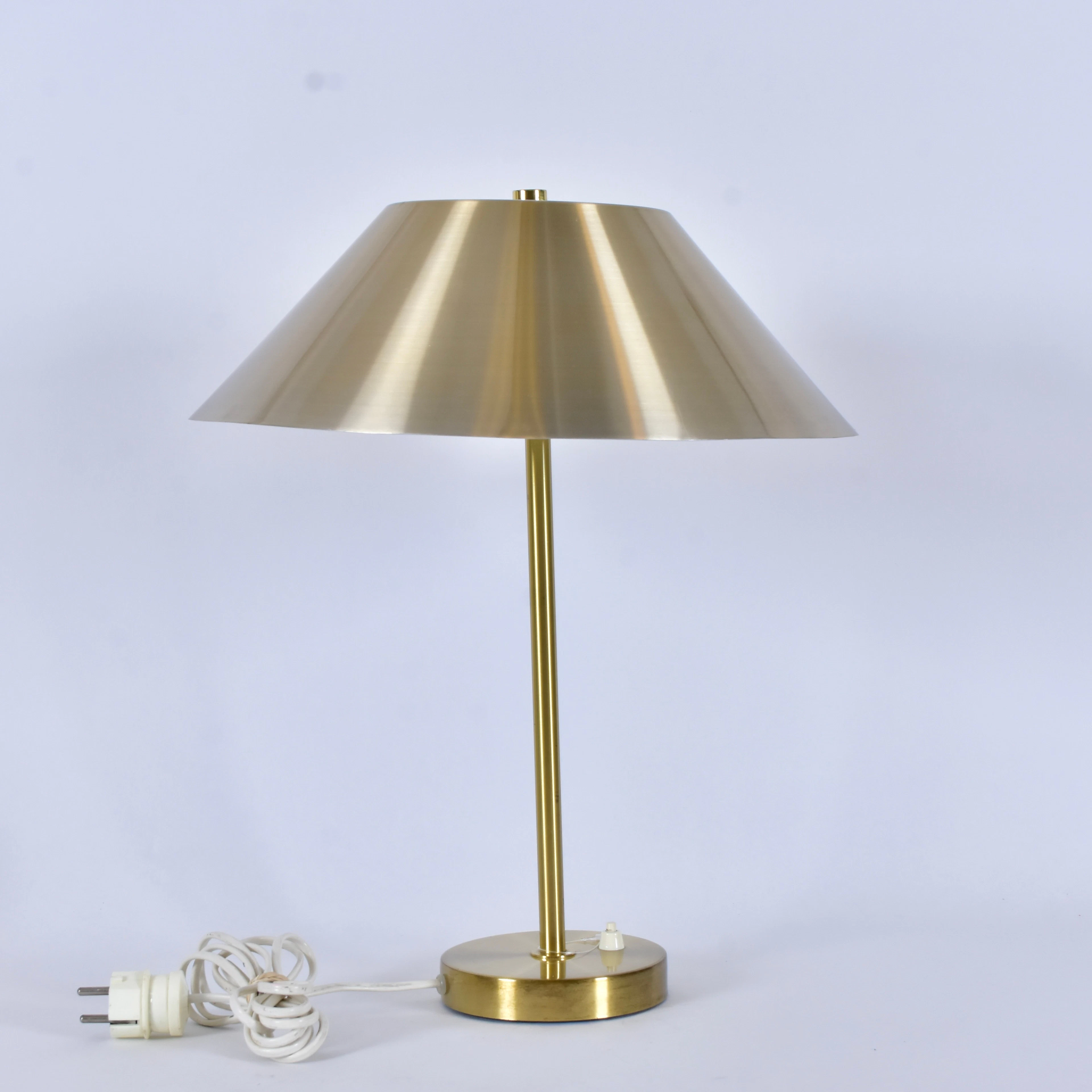 BORDSLAMPA, mässing, Armaturhantverk Tibro, 1960-tal.