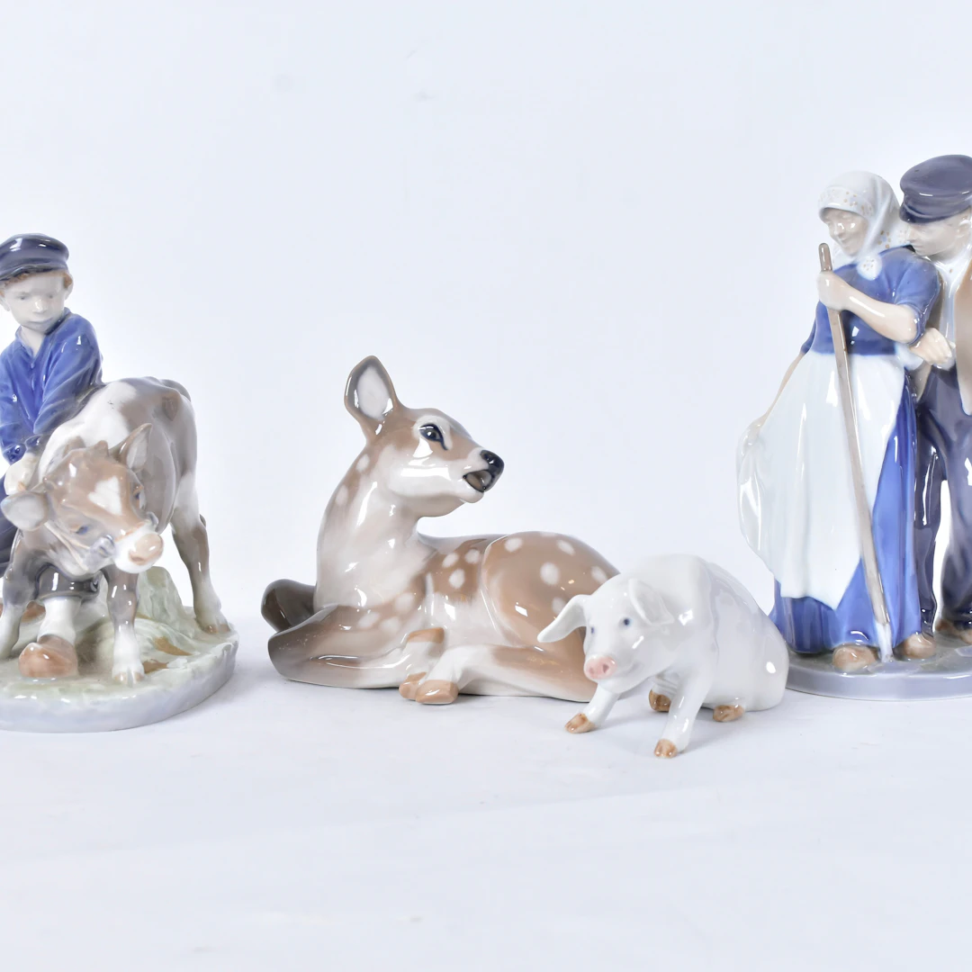 FIGURINER, 4 st, Royal Copenhagen.