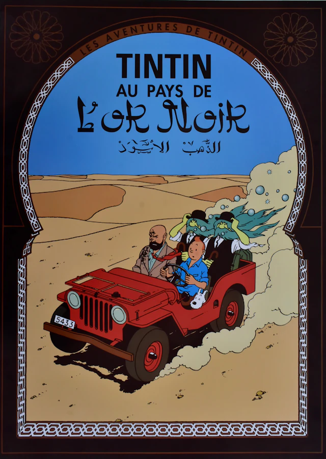 AFFISCH, Tintin, offsettryck.