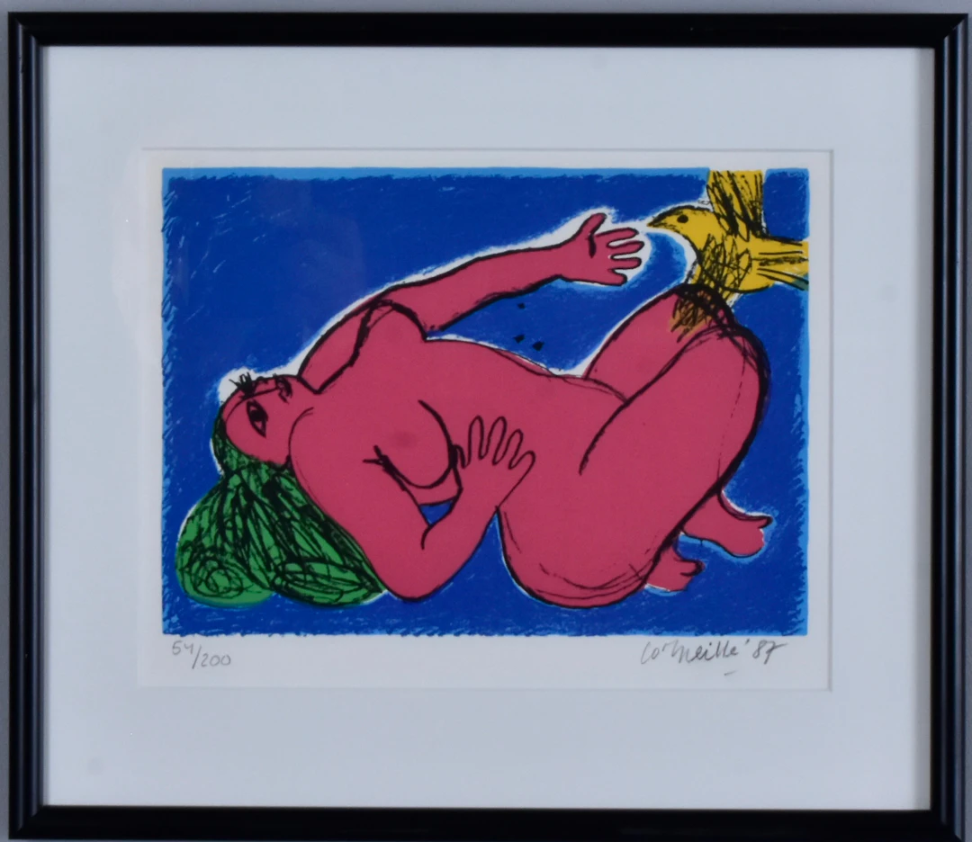 GUILLAUME VAN BEVERLOO, "CORNEILLE". Färglitografi.