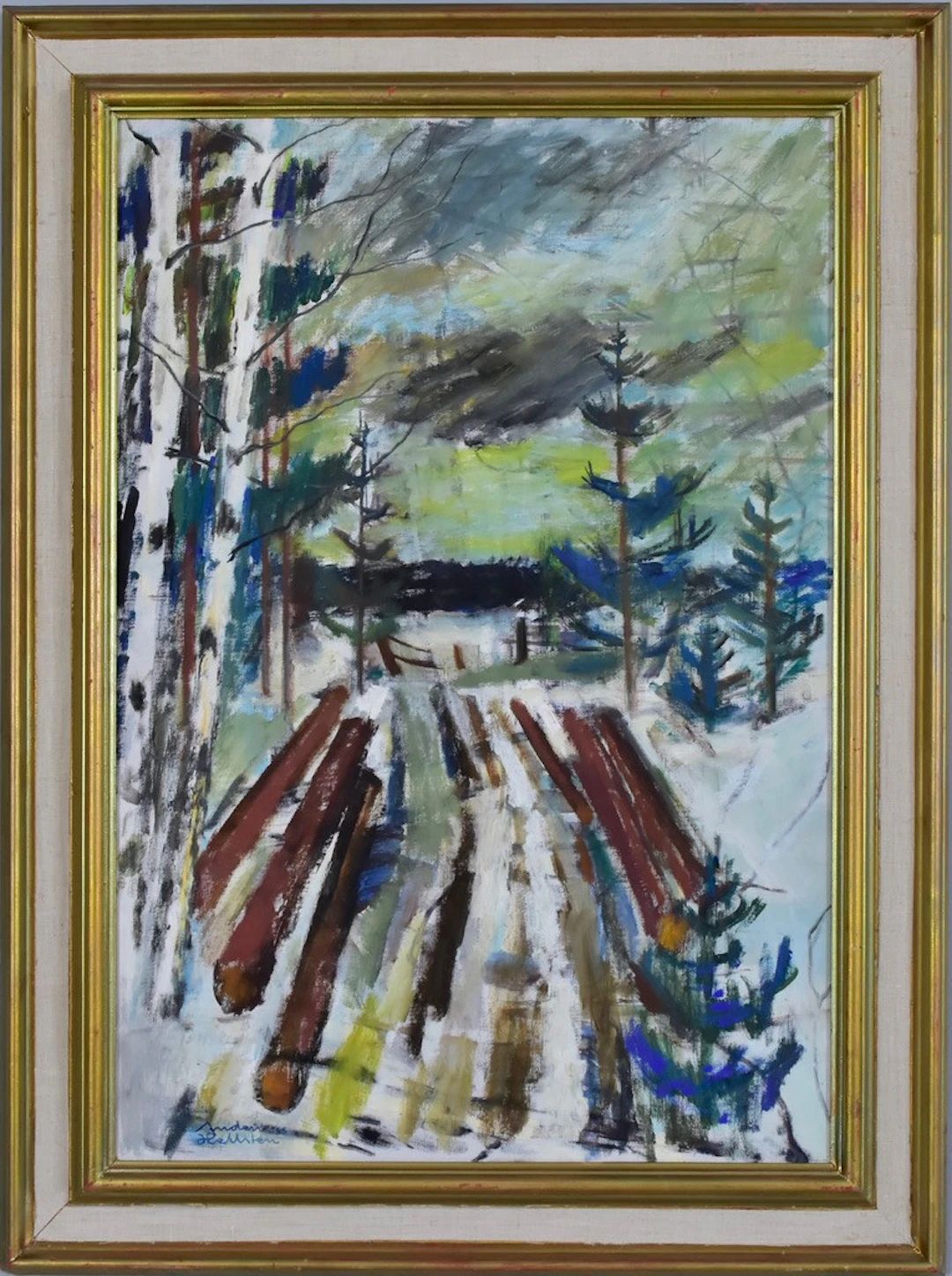 ANDERS HELLSTEN. Olja på duk.
