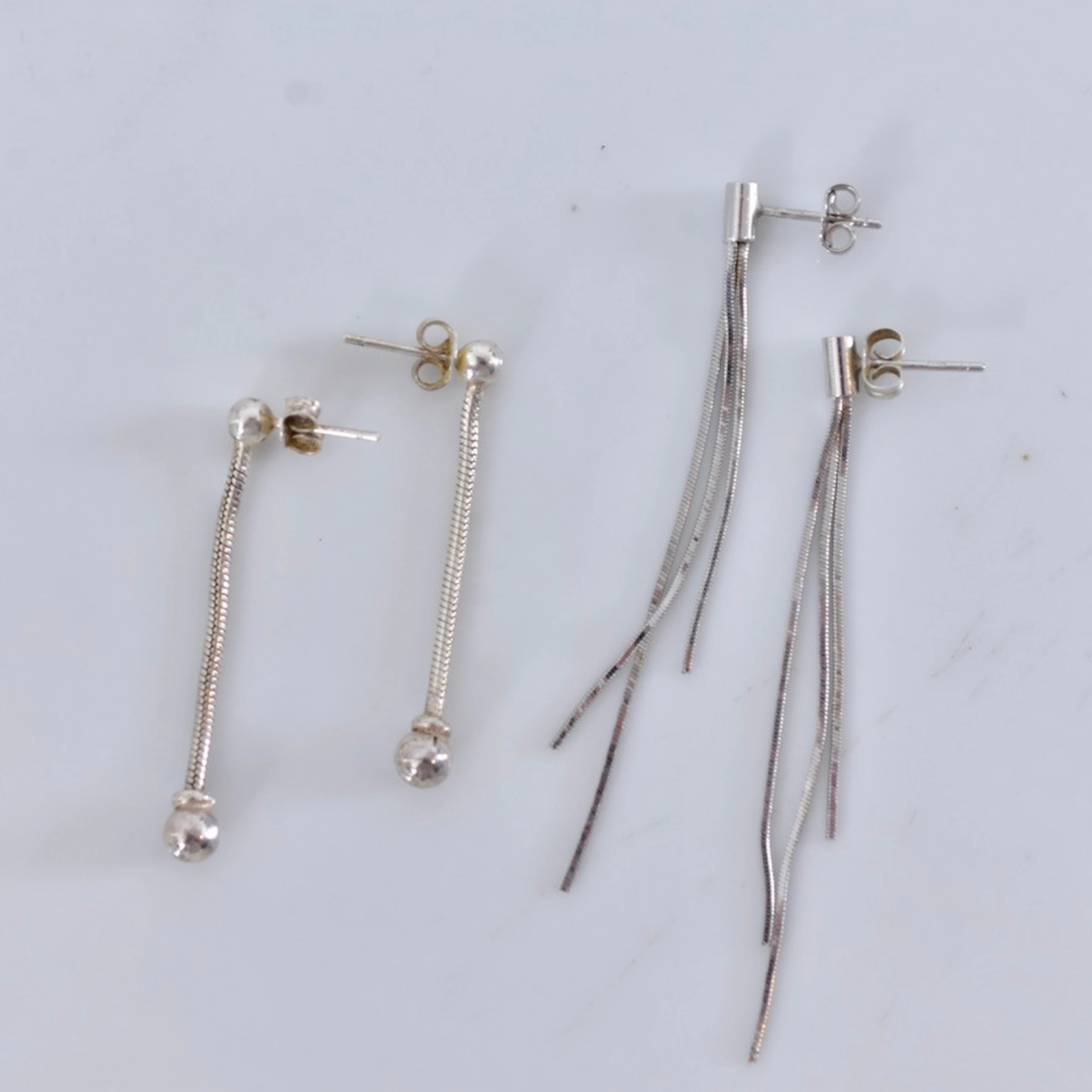 ÖRHÄNGEN, 2 par, sterlingsilver.
