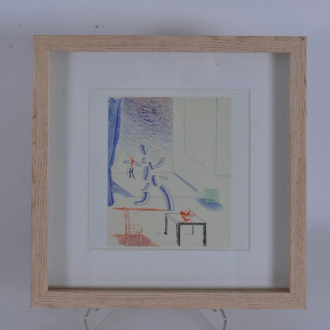 DAVID HOCKNEY. EFTER. Offsettryck, 6-stycken.