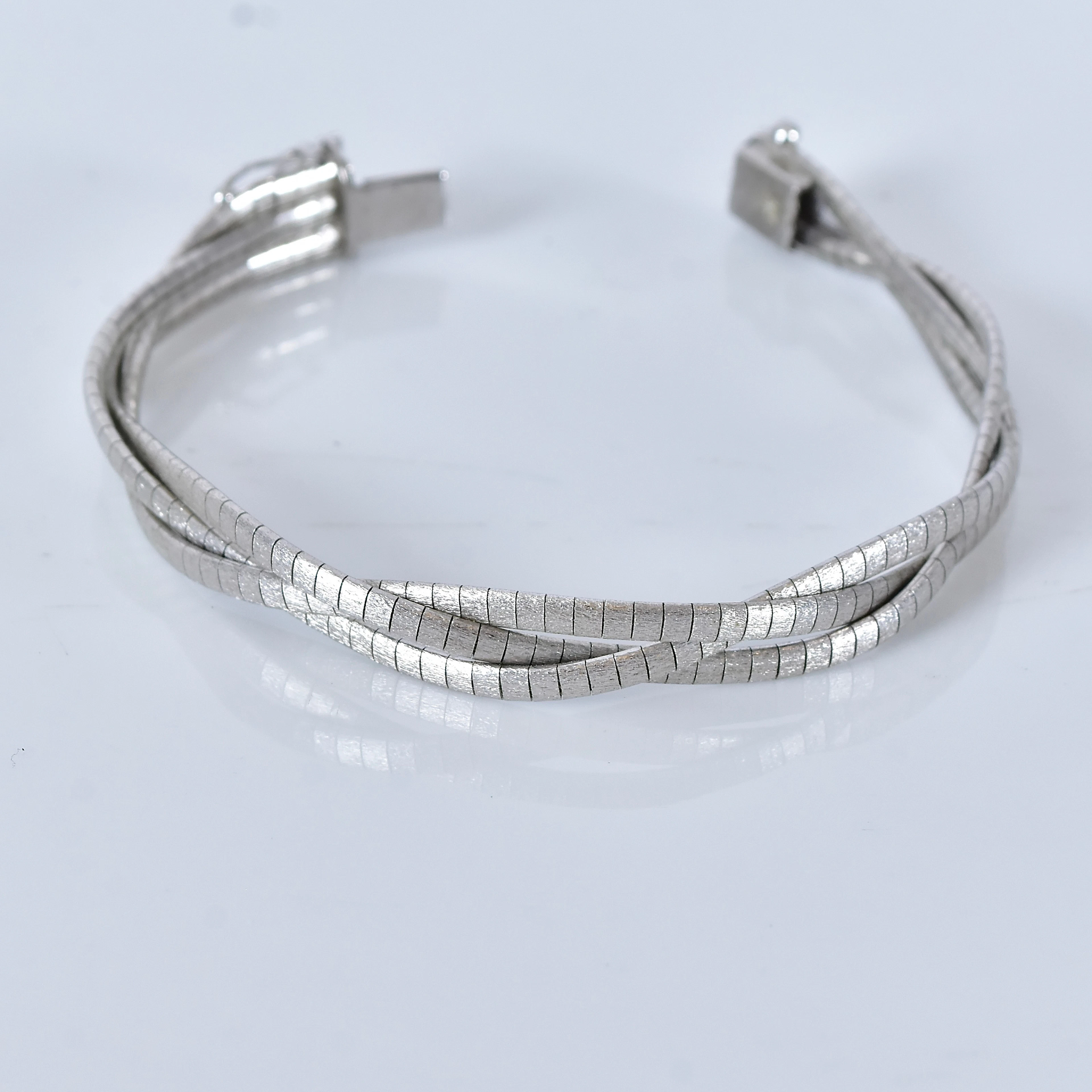 ARMBAND, flätad modell, sterlingsilver.