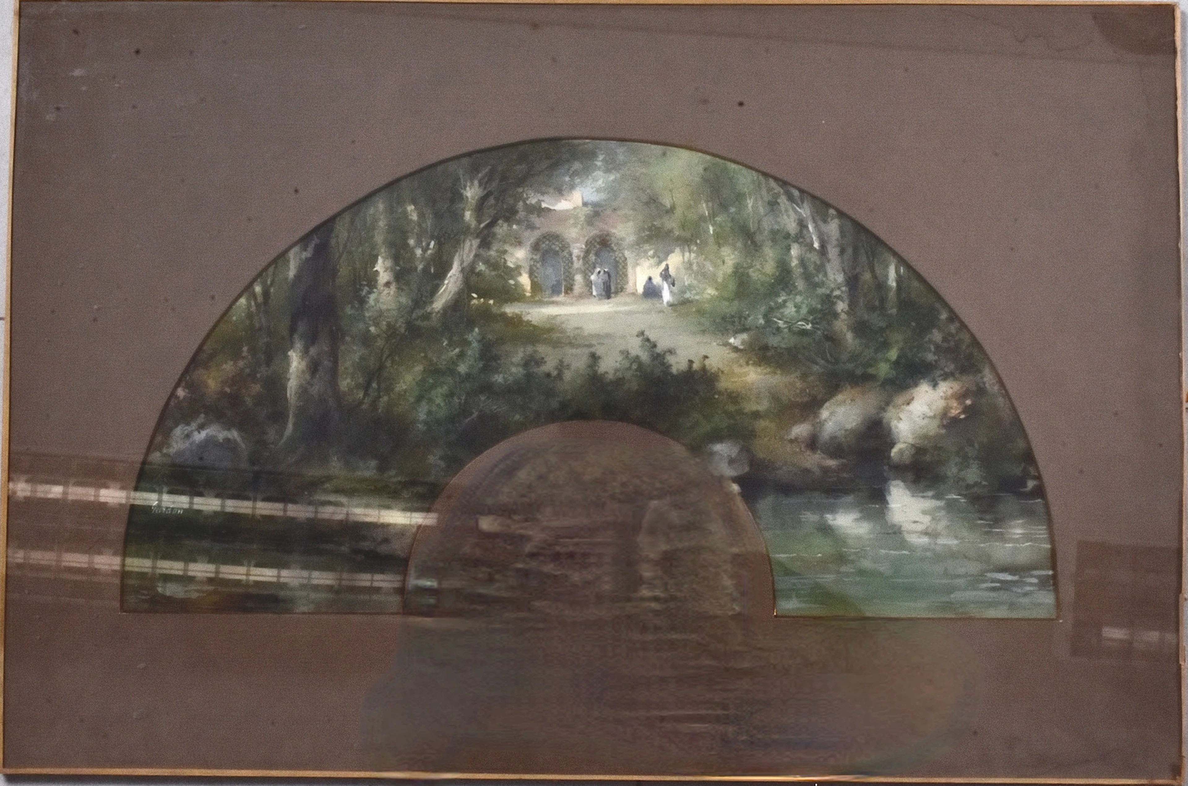 OIDENTIFIERAD KONSTNÄR. Gouache, 1800-tal.