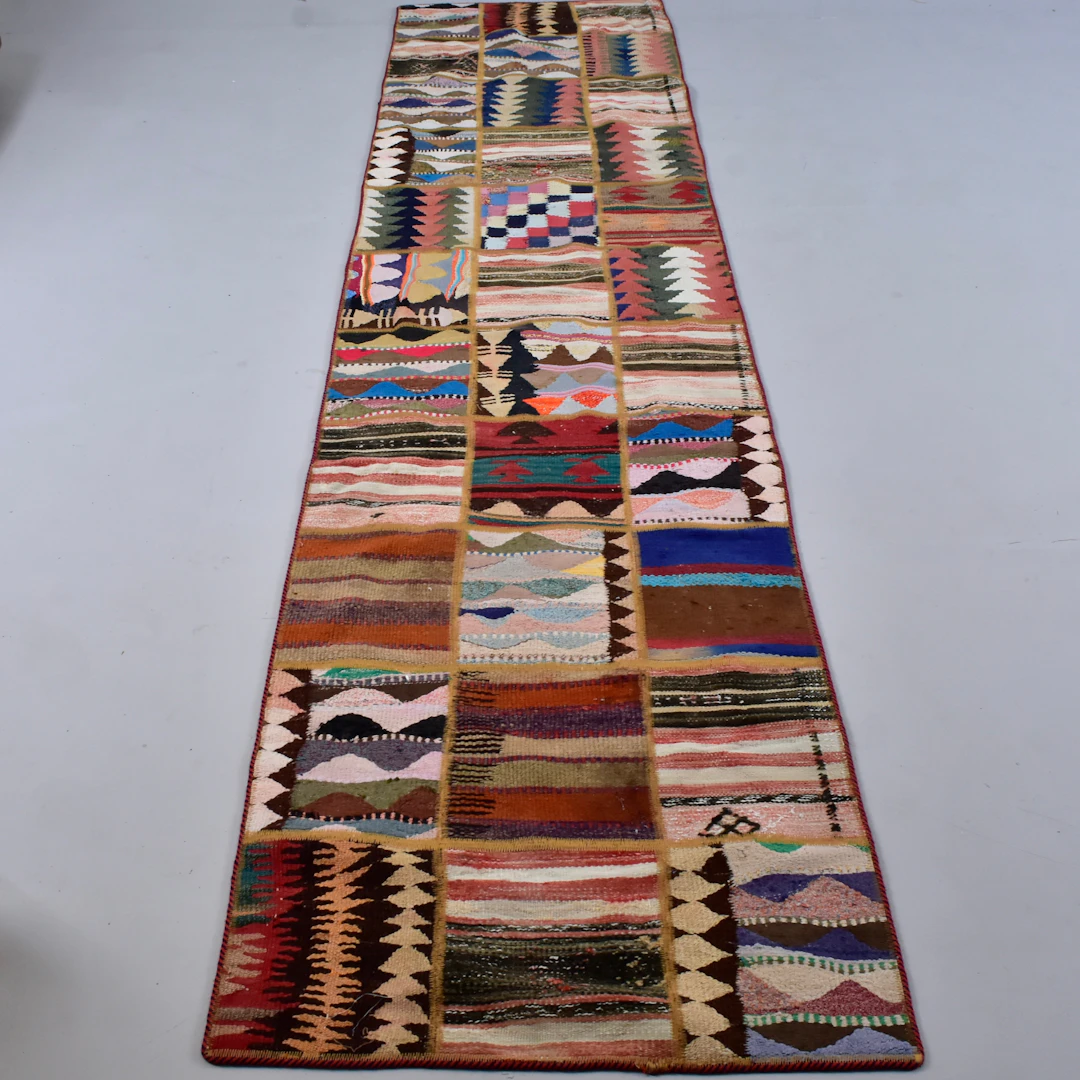 MATTA, patchwork, Kilim, galleri, 347 x 80 cm.