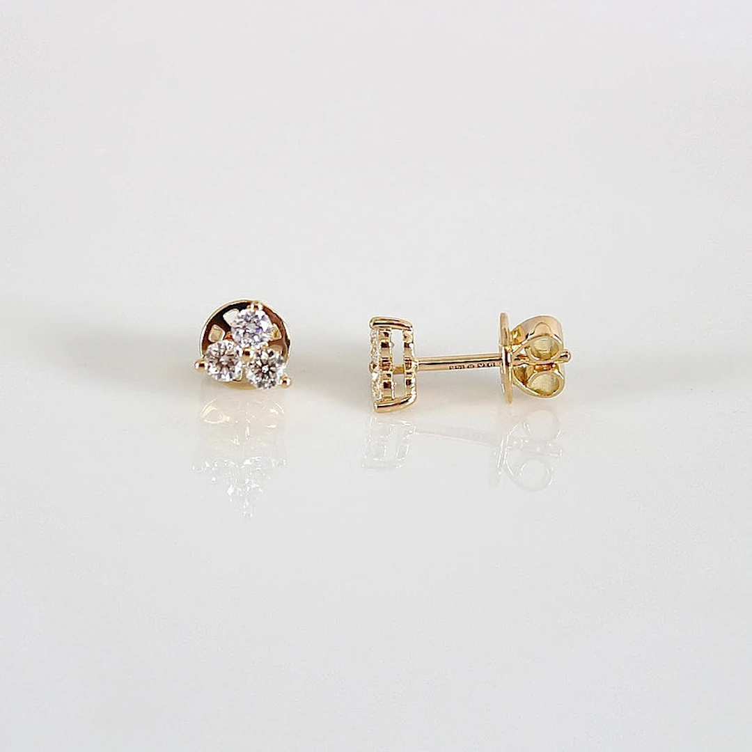 DIAMANTÖRHÄNGEN, ett par, 0,53ct, 18K.