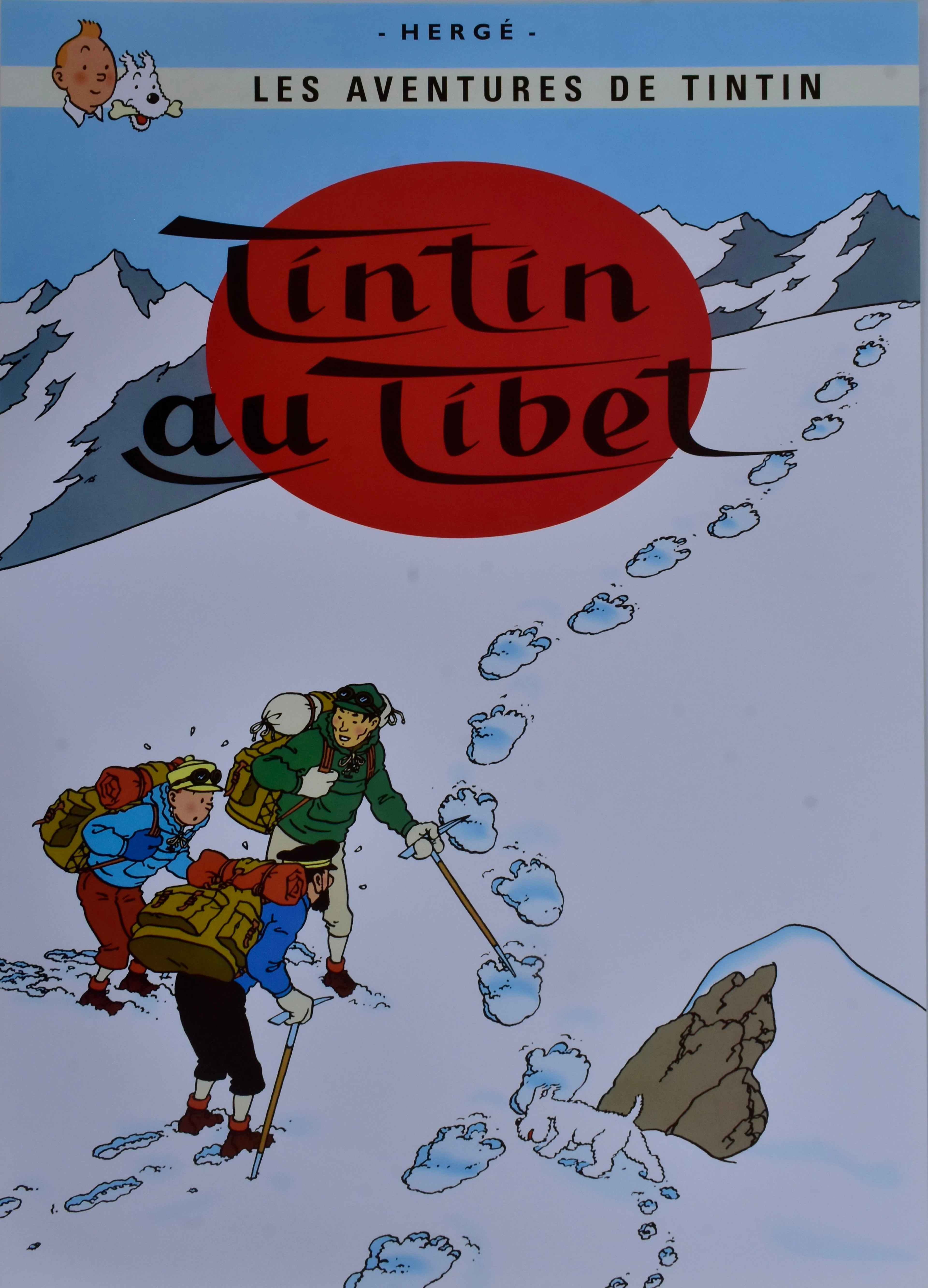 AFFISCH, Tintin, offsettryck.