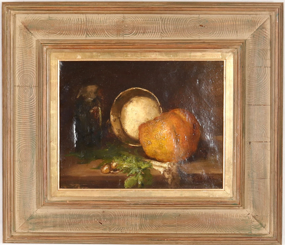 GUILLAUME ROMAIN FOUACE. oljemålning på duk, stilleben.