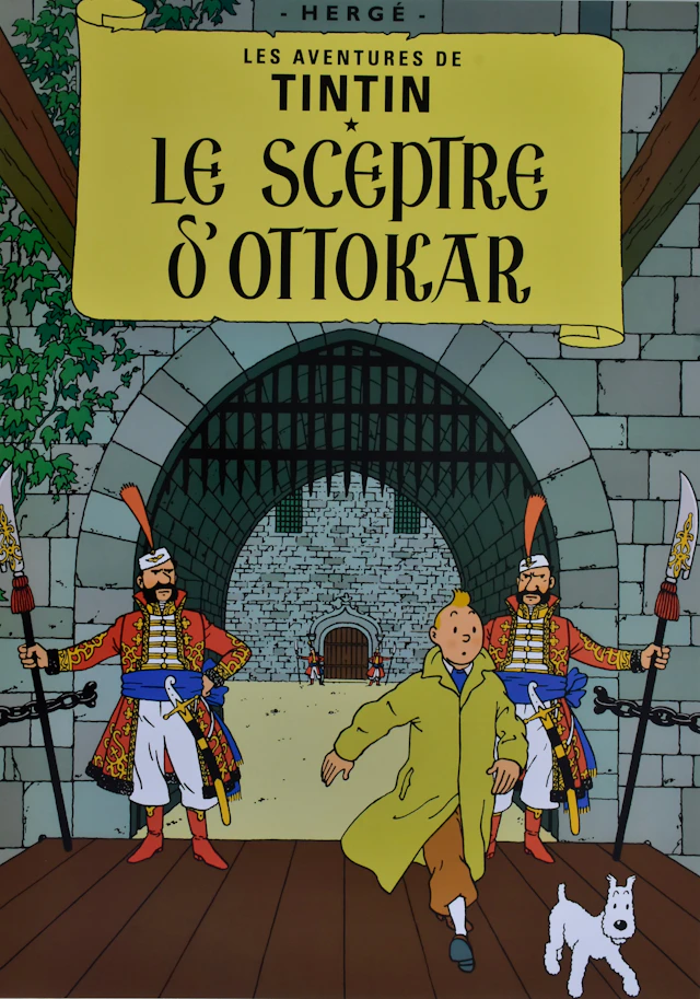 AFFISCH, offsettryck, Tintin.