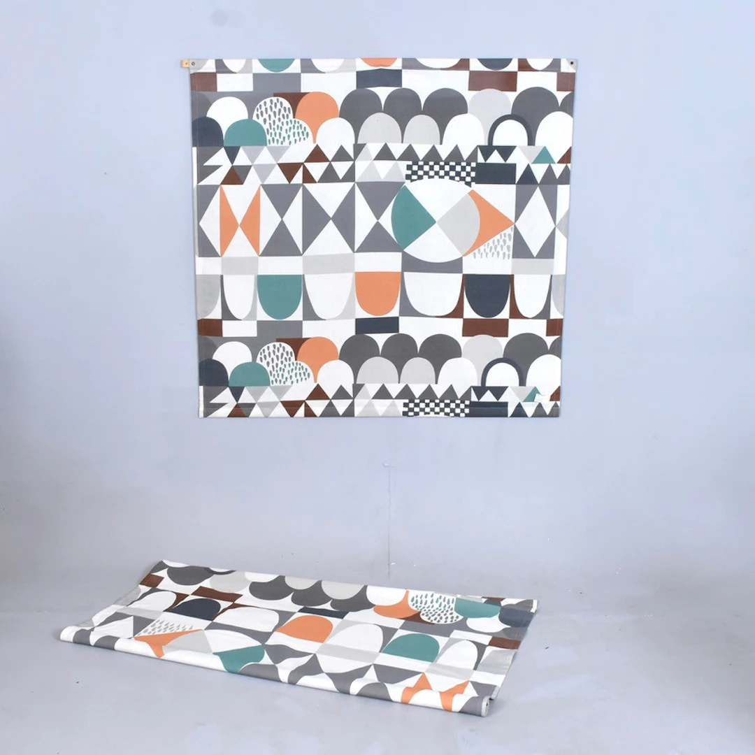 JOSEF FRANK. väggtextilier, 1 par, tyg, Firma Svenskt Tenn, "Bows".