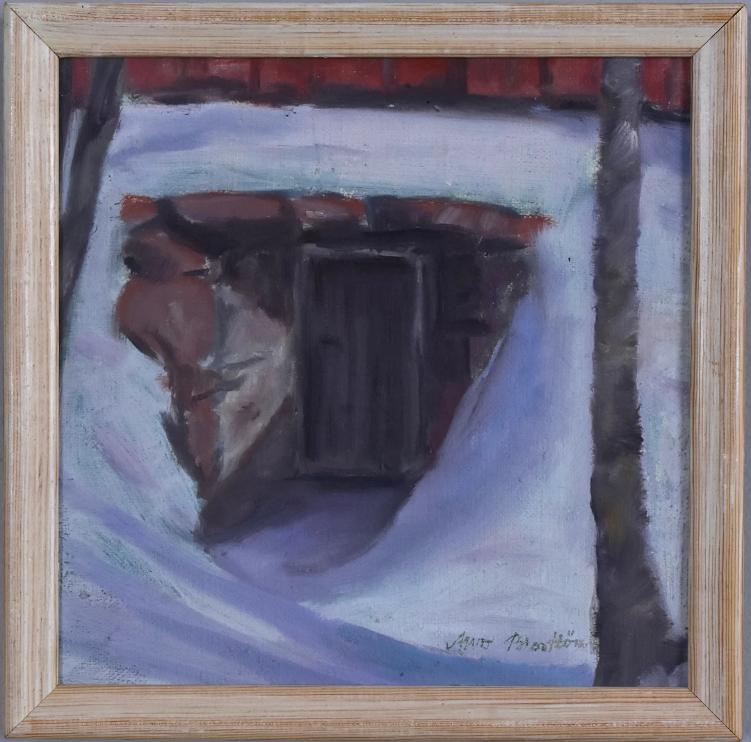 ARVO BROSTRÖM. Olja på duk.