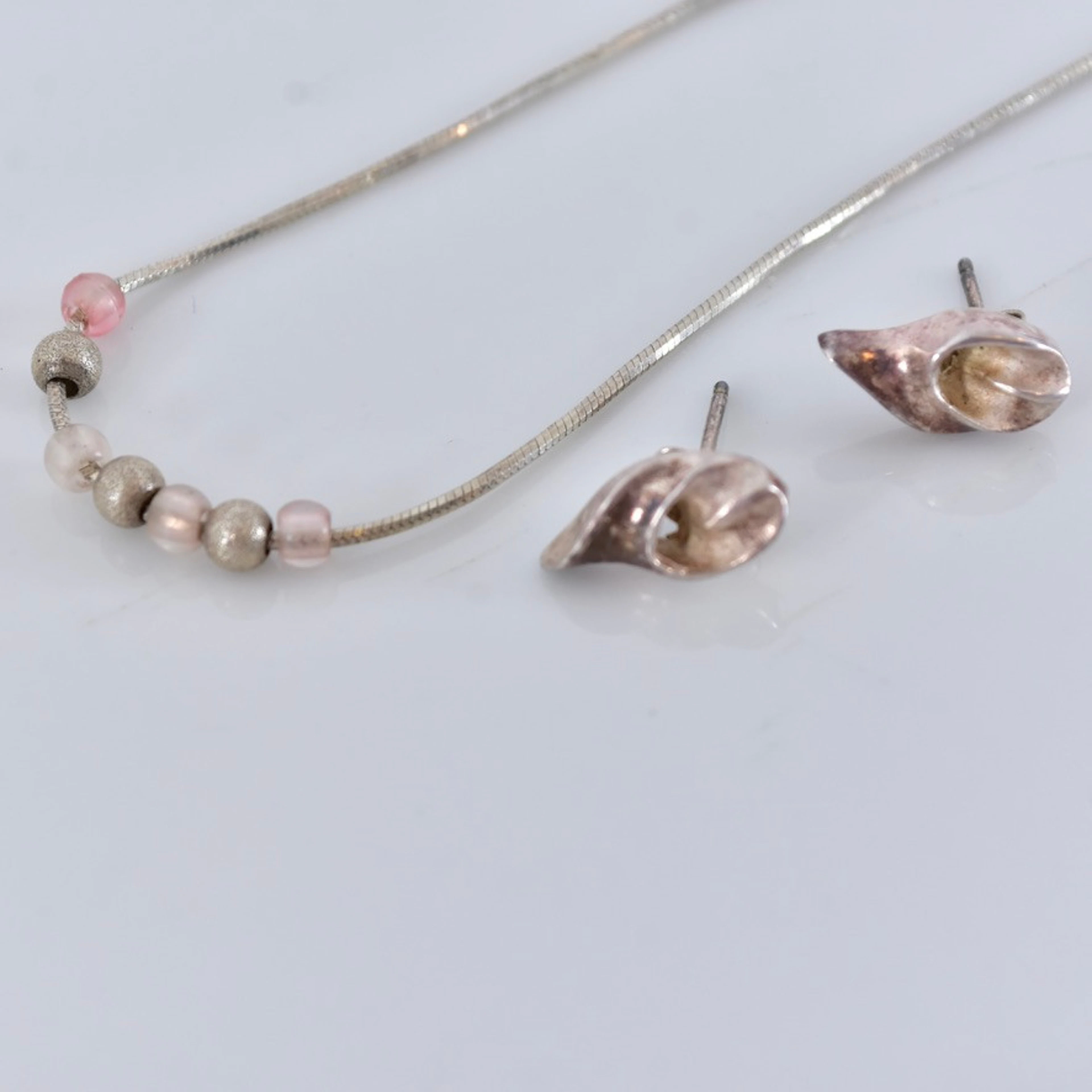 HALSCOLLIER MED ÖRHÄNGEN, sterlingsilver.