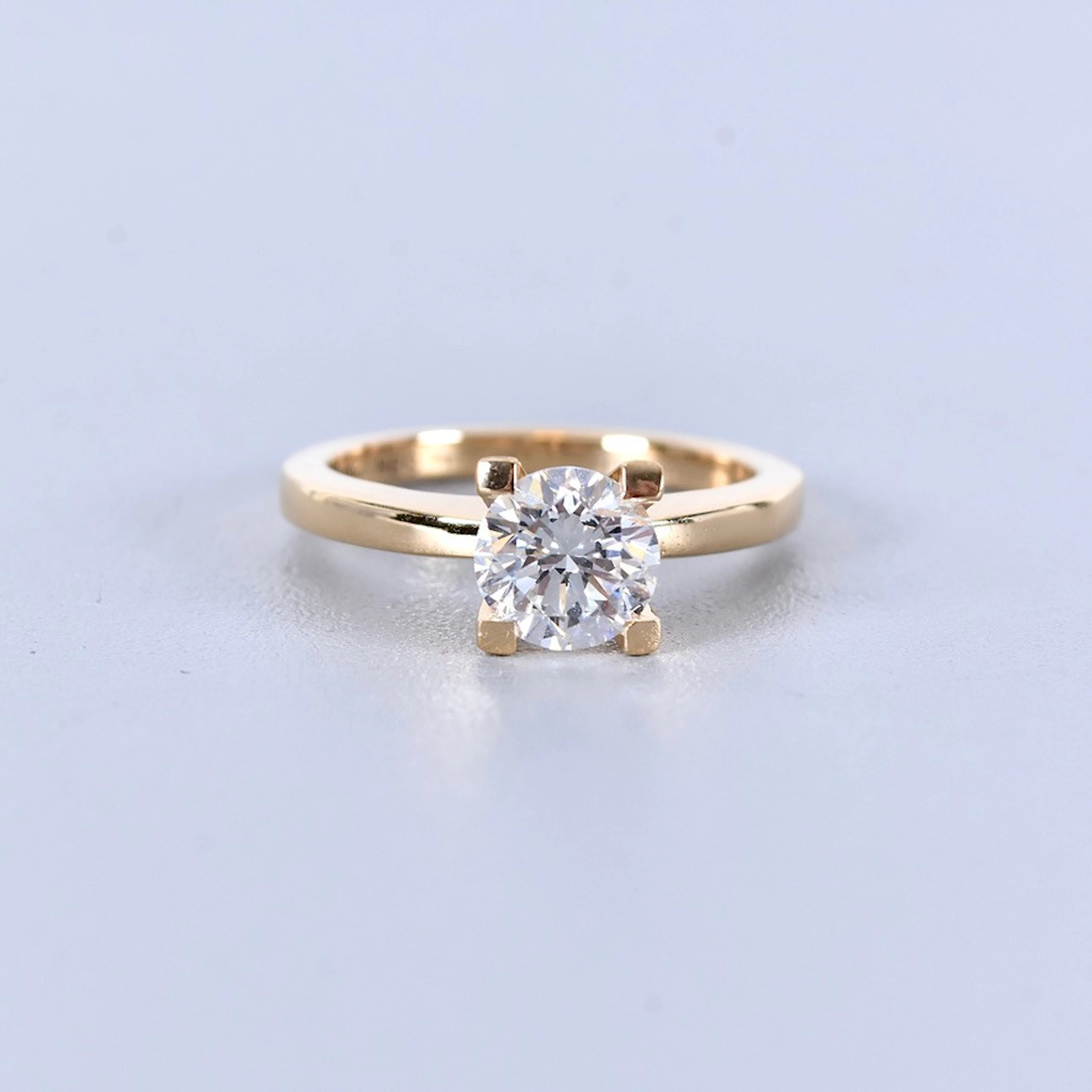 DIAMANTRING, 1,00ct 18K IGI Cert Labgrown.