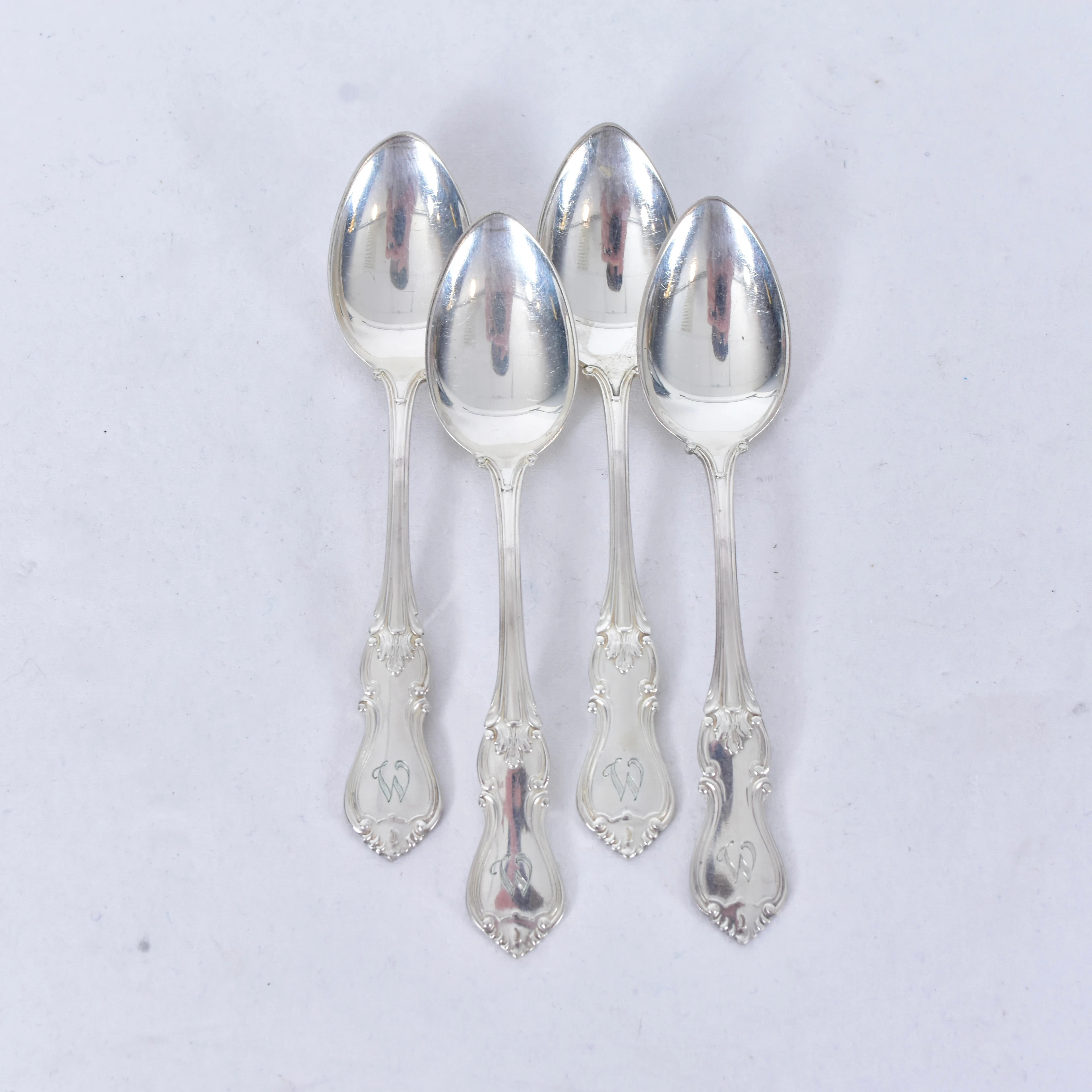 KAFFESKEDAR, 4 st, silver, CG Hallberg.