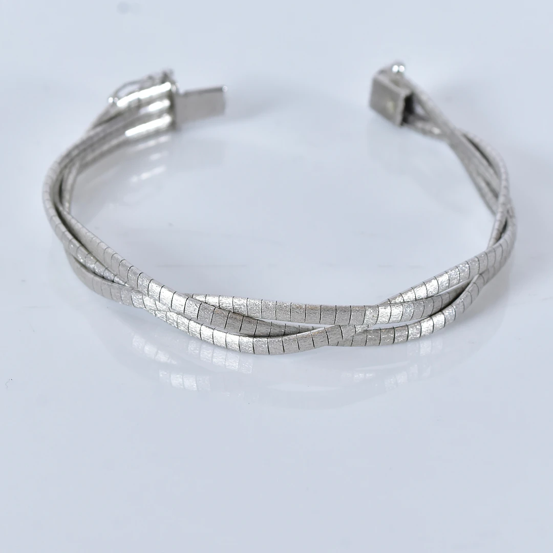 ARMBAND, flätad modell, sterlingsilver.
