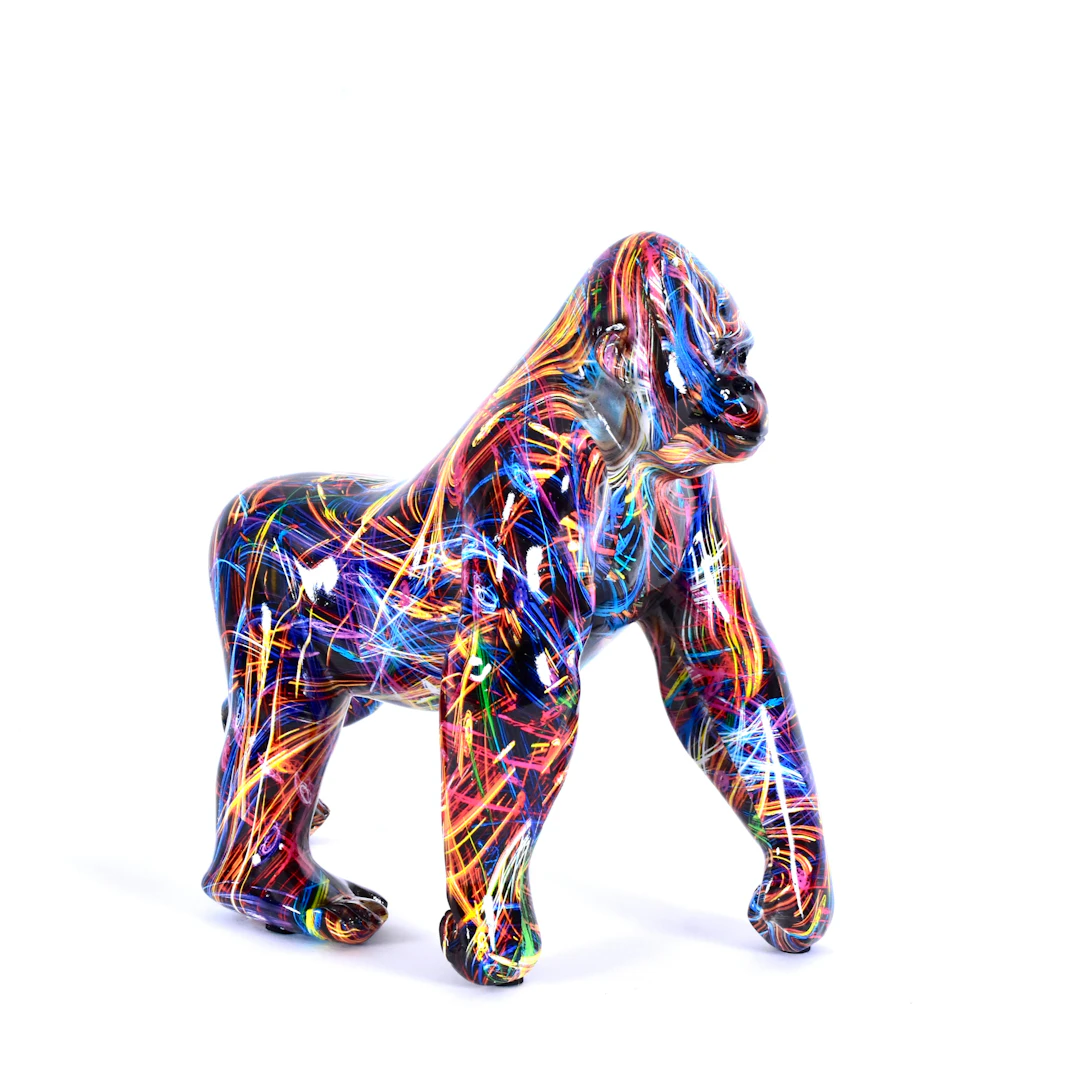 SKULPTUR, poyresin, "Gorilla", Pop art.
