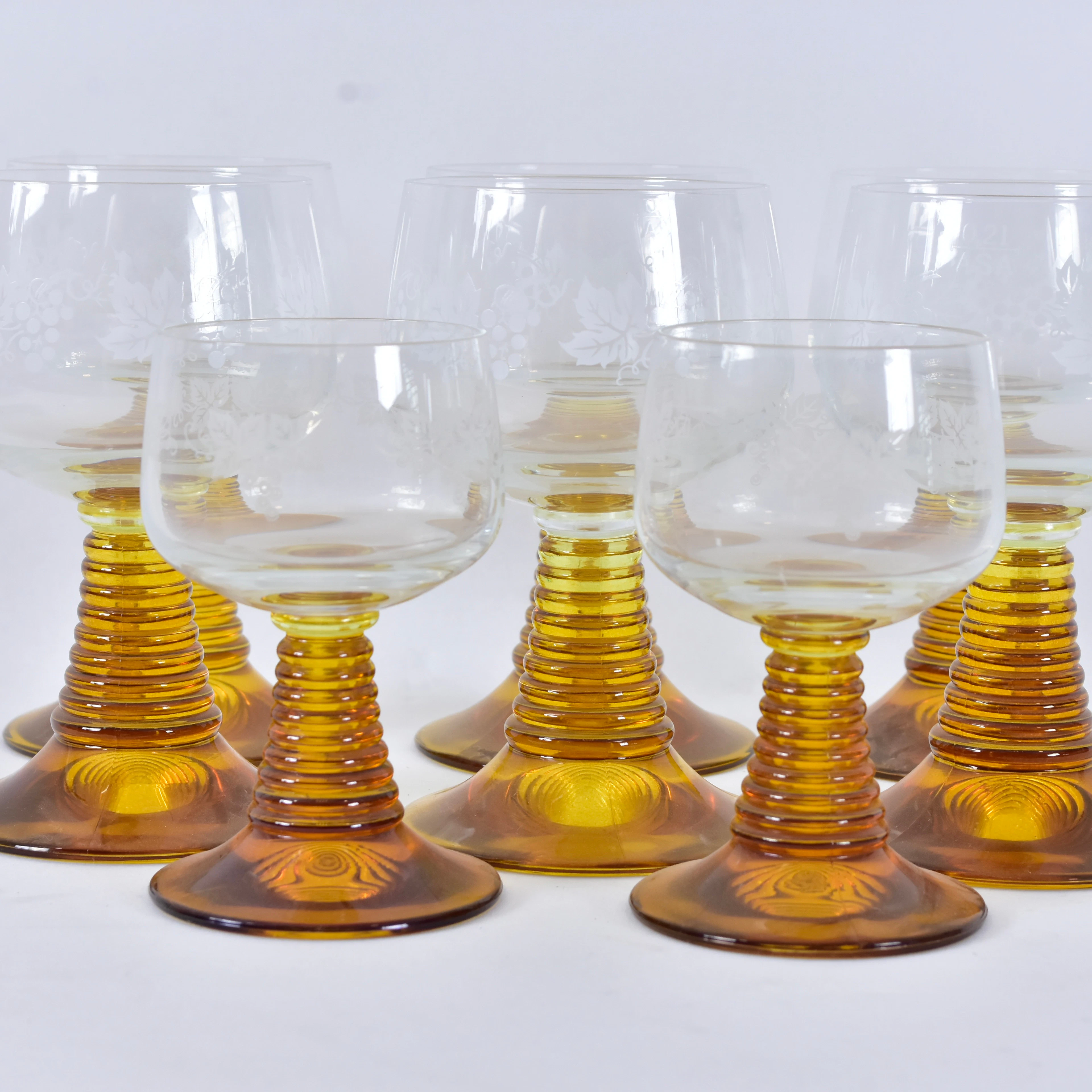 REMMARE, 8-stycken, glas, 1900-tal.