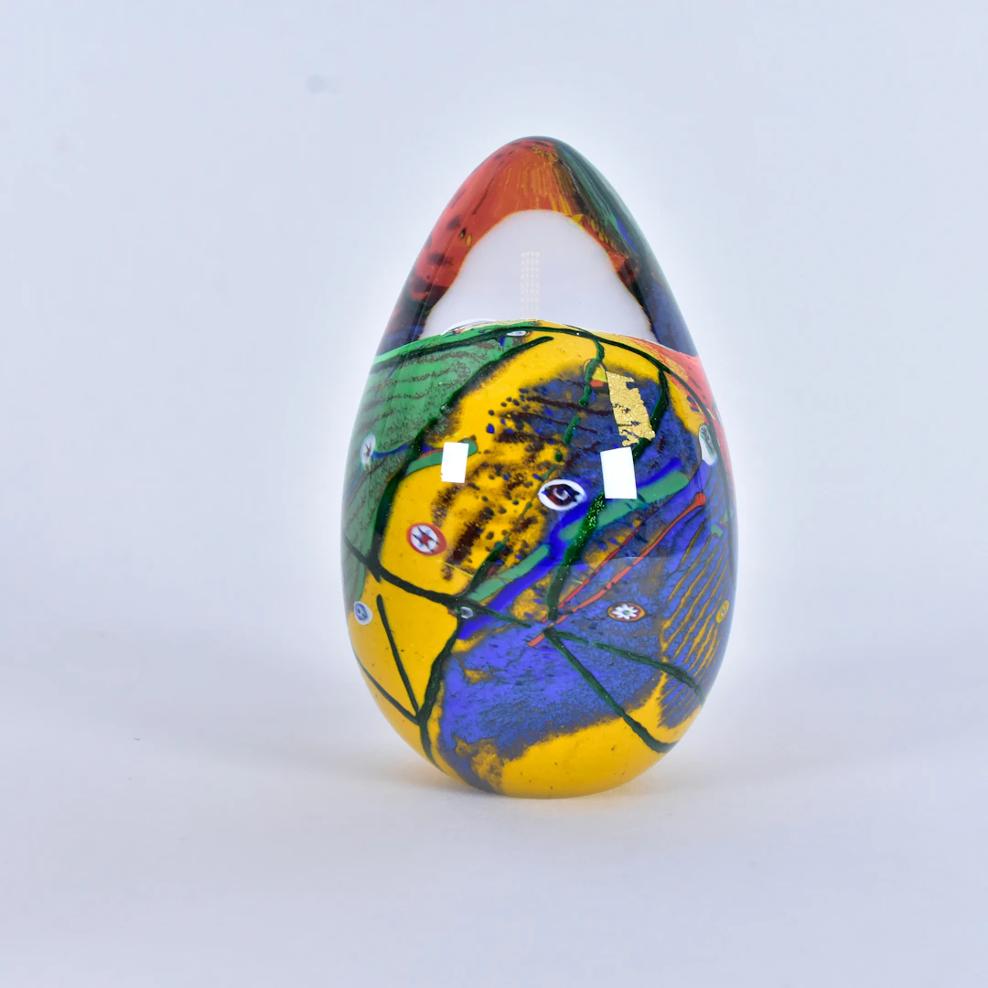 JAN-ERIK RITZMAN. Skulptur, "ägg", glas, Transjö, signerad.