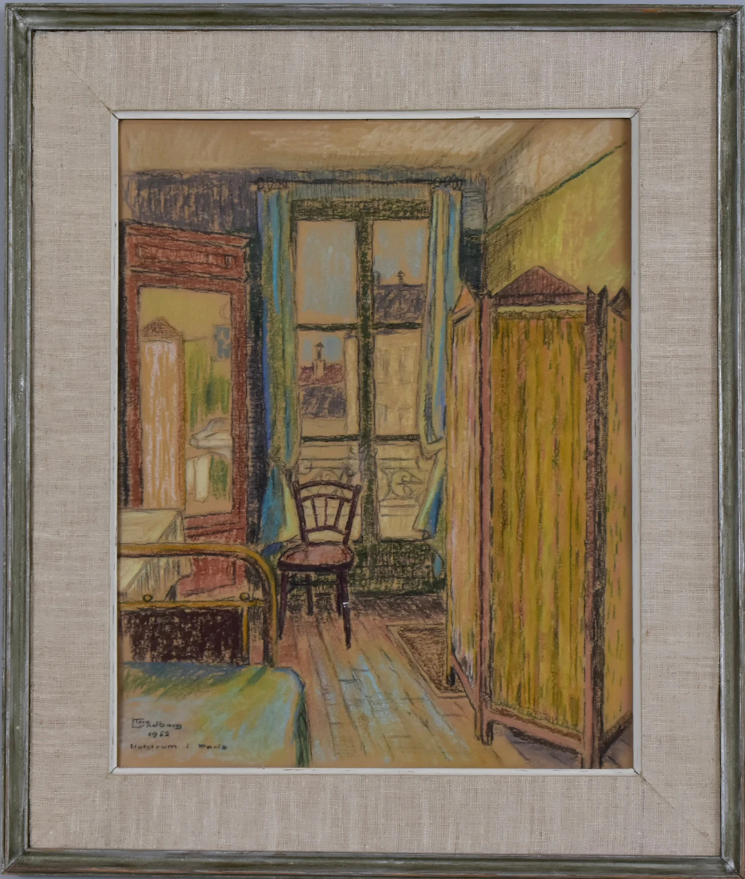 TORE LUNDBORG. Pastellkrita.