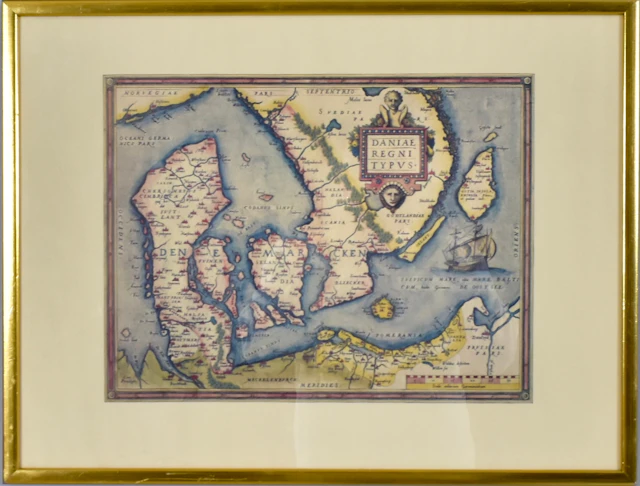 KARTA, "Daniae Regni Typus", offsettryck.