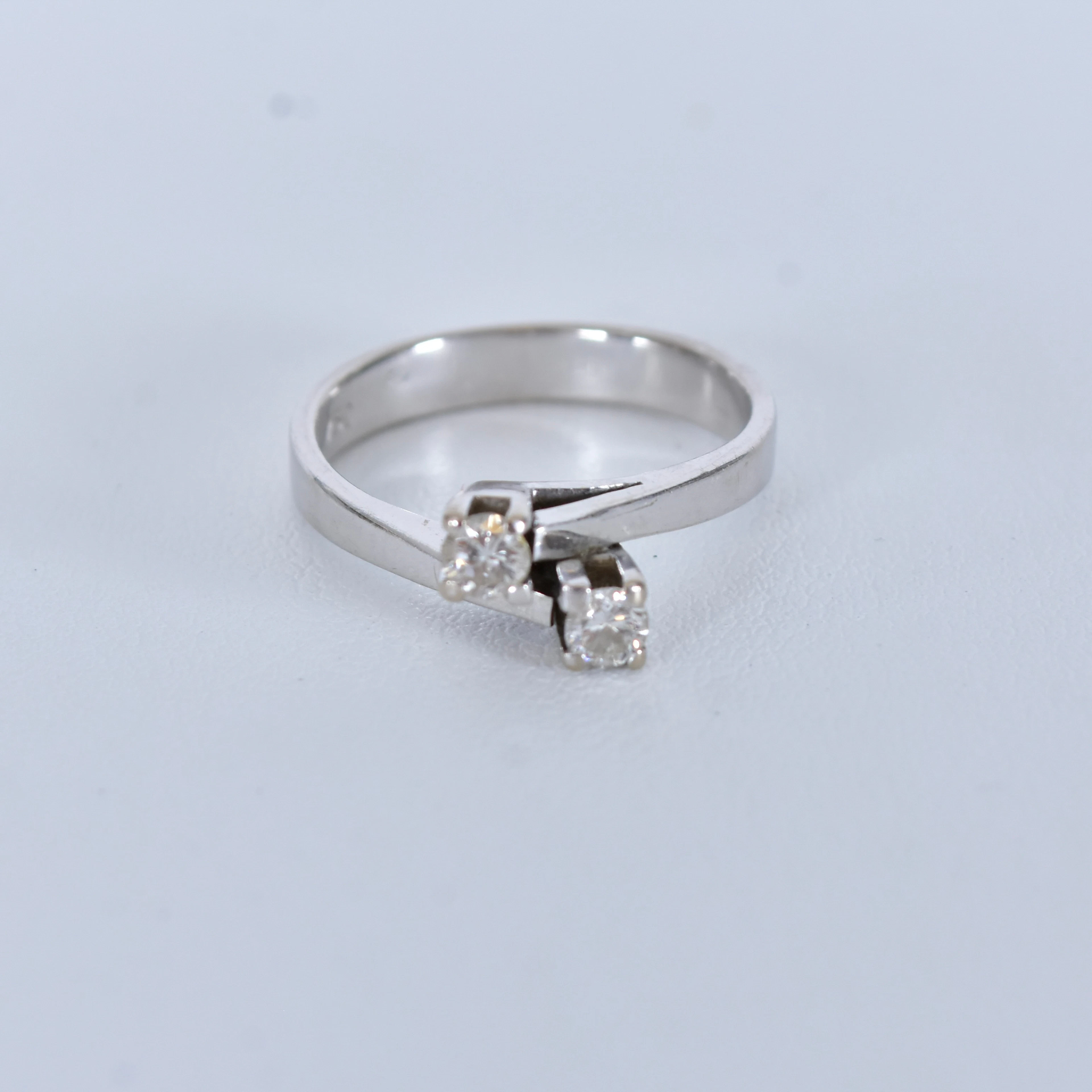 DIAMANTRING, 0,24ct, vitguld 18K.