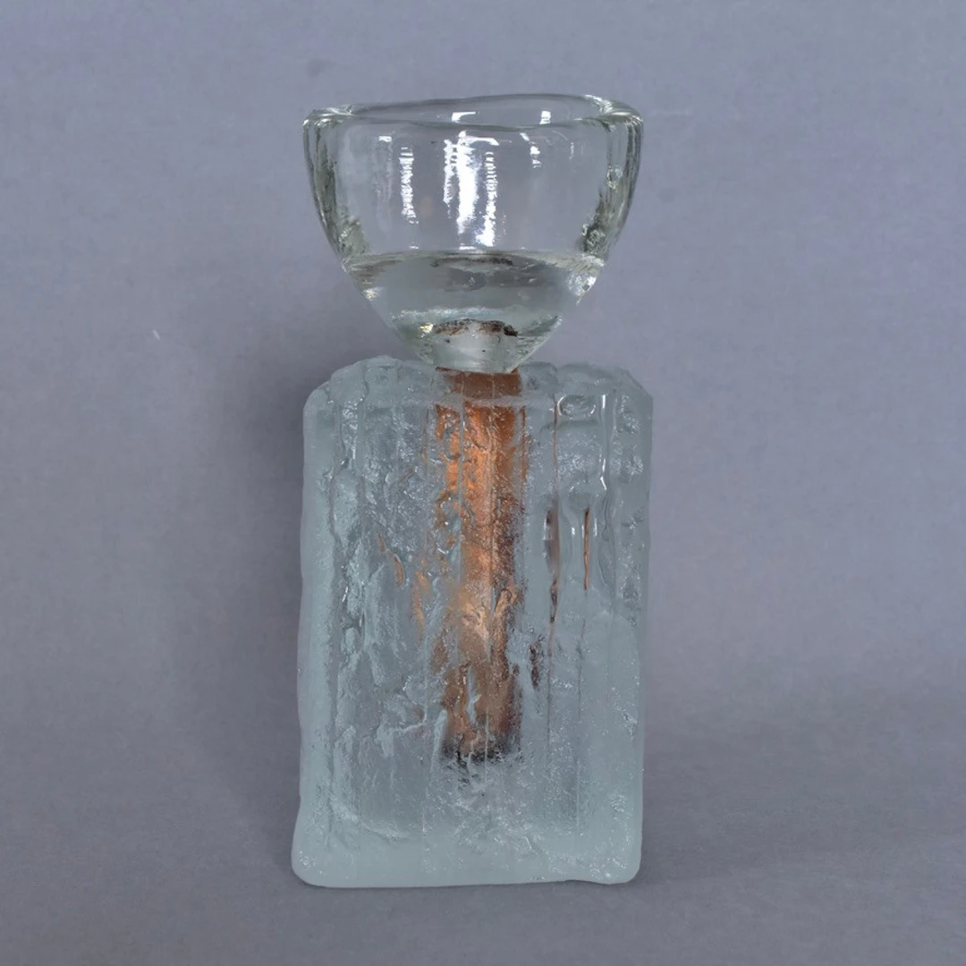 LJUSSTAKE, glas, 1900-tal.