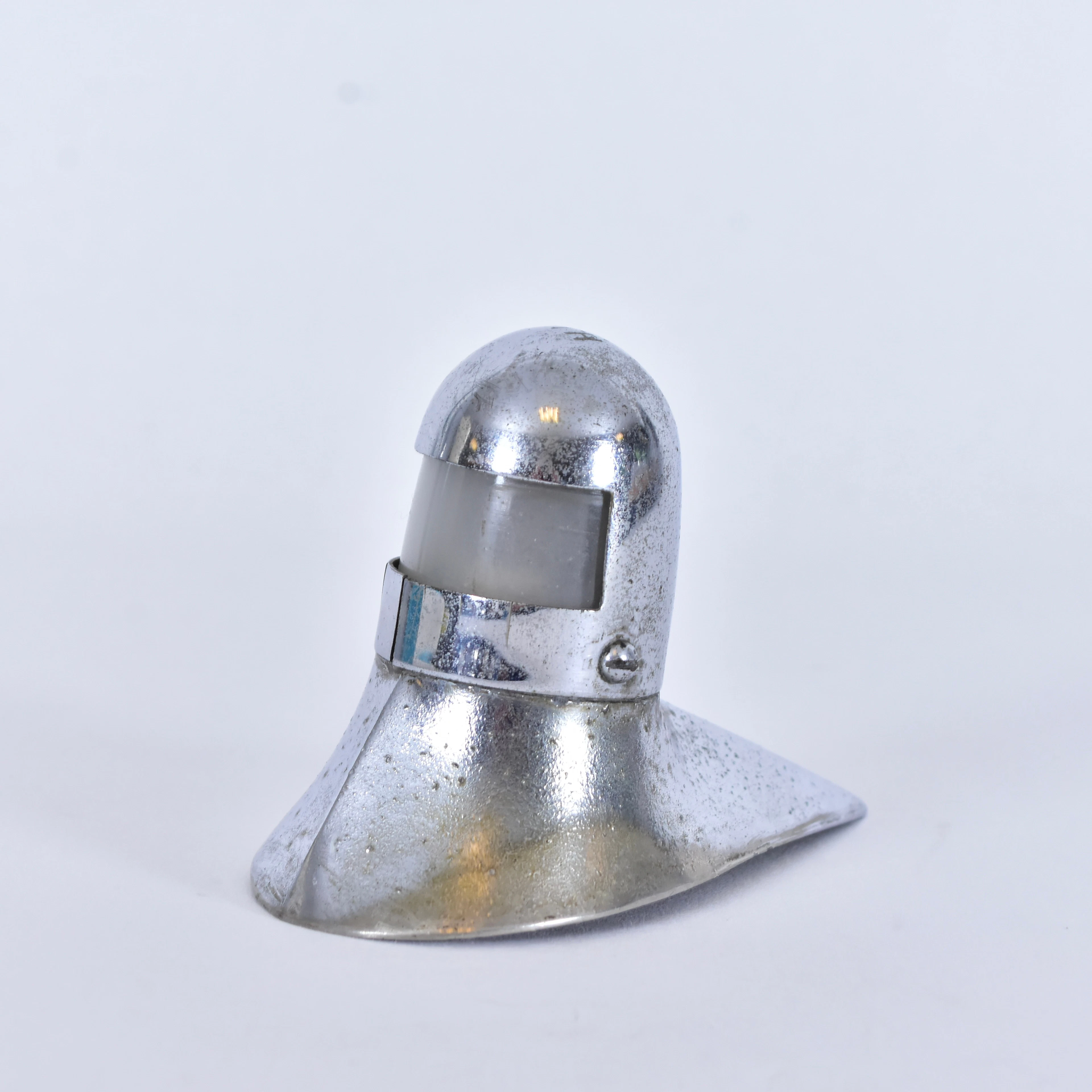 LAMPA, förkromad metall/ frostat glas, 1940/50-tal.