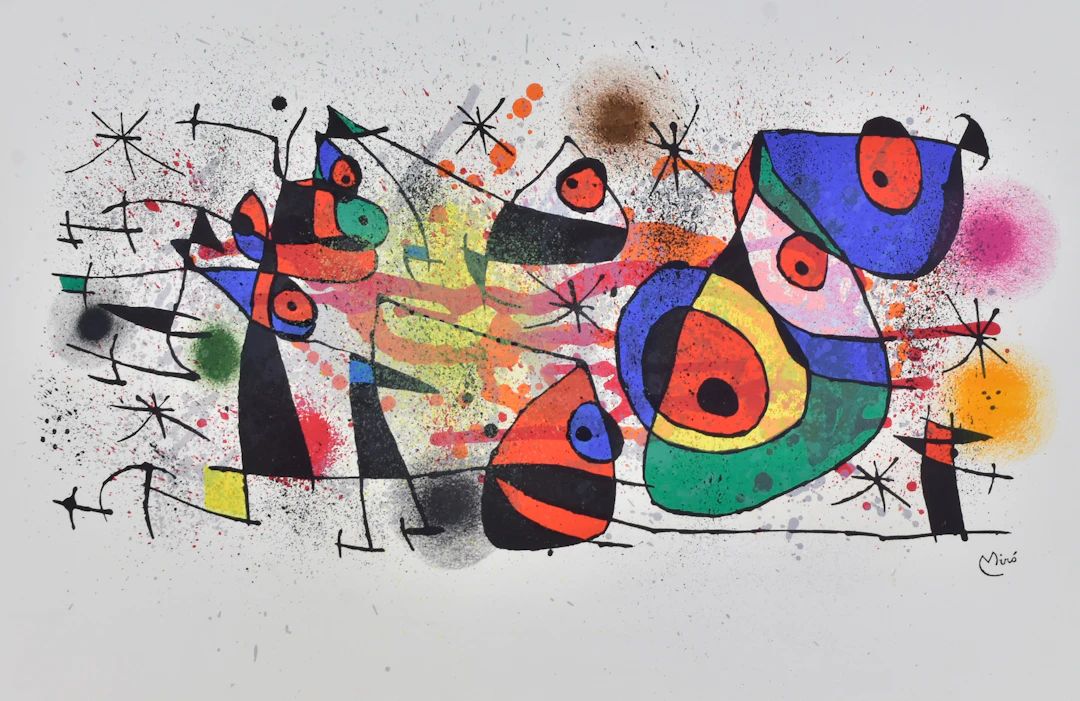 JOAN MIRO. EFTER. Färglitografi.