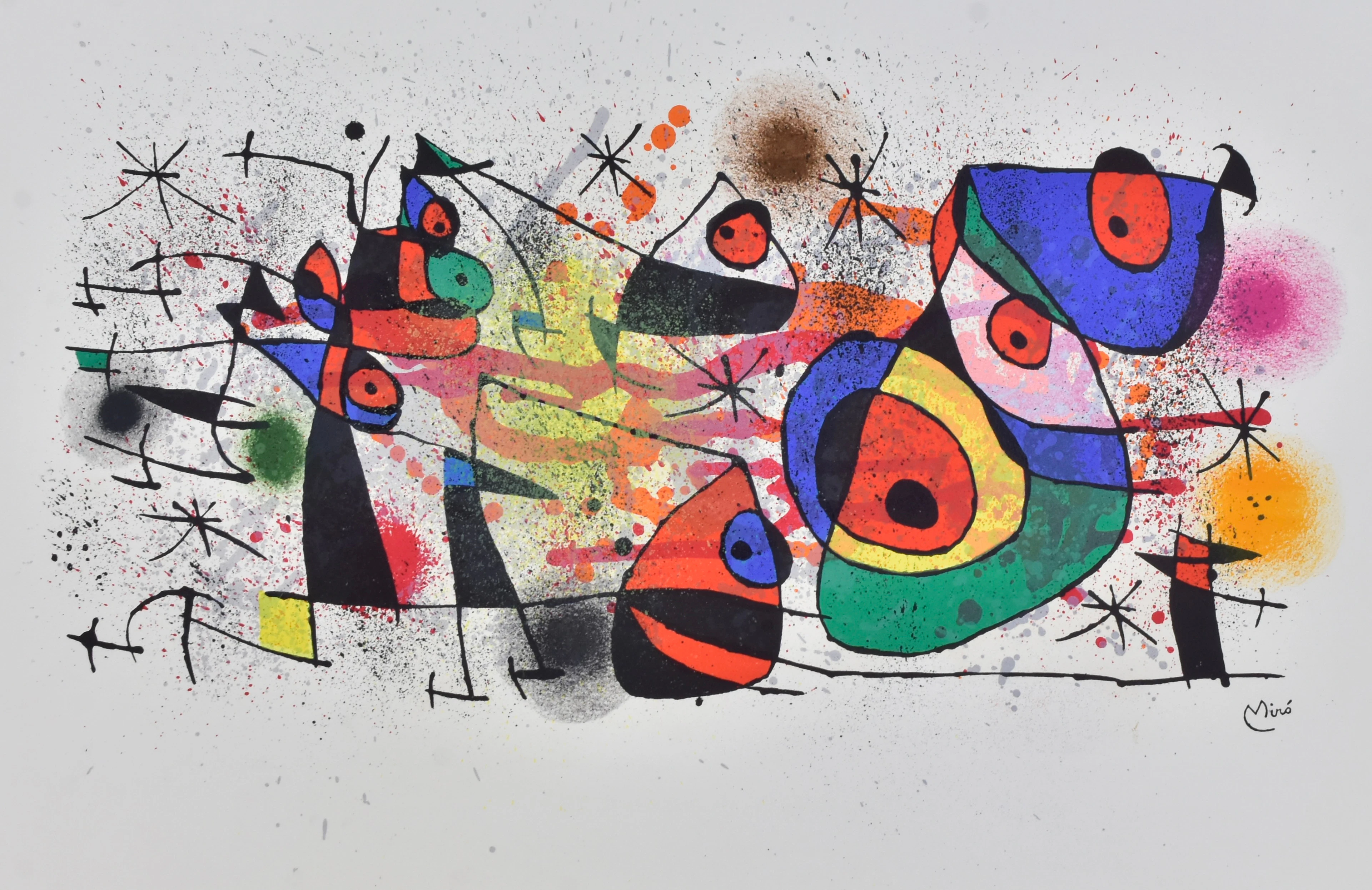 JOAN MIRO. EFTER. Färglitografi.