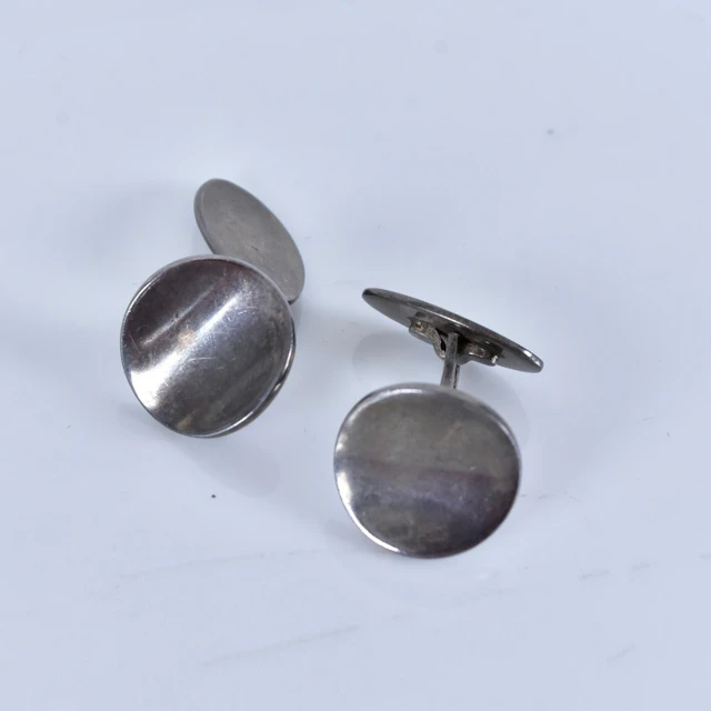 MANSCHETTKNAPPAR, sterlingsilver, K Grimstrup, Sönderborg Danmark.