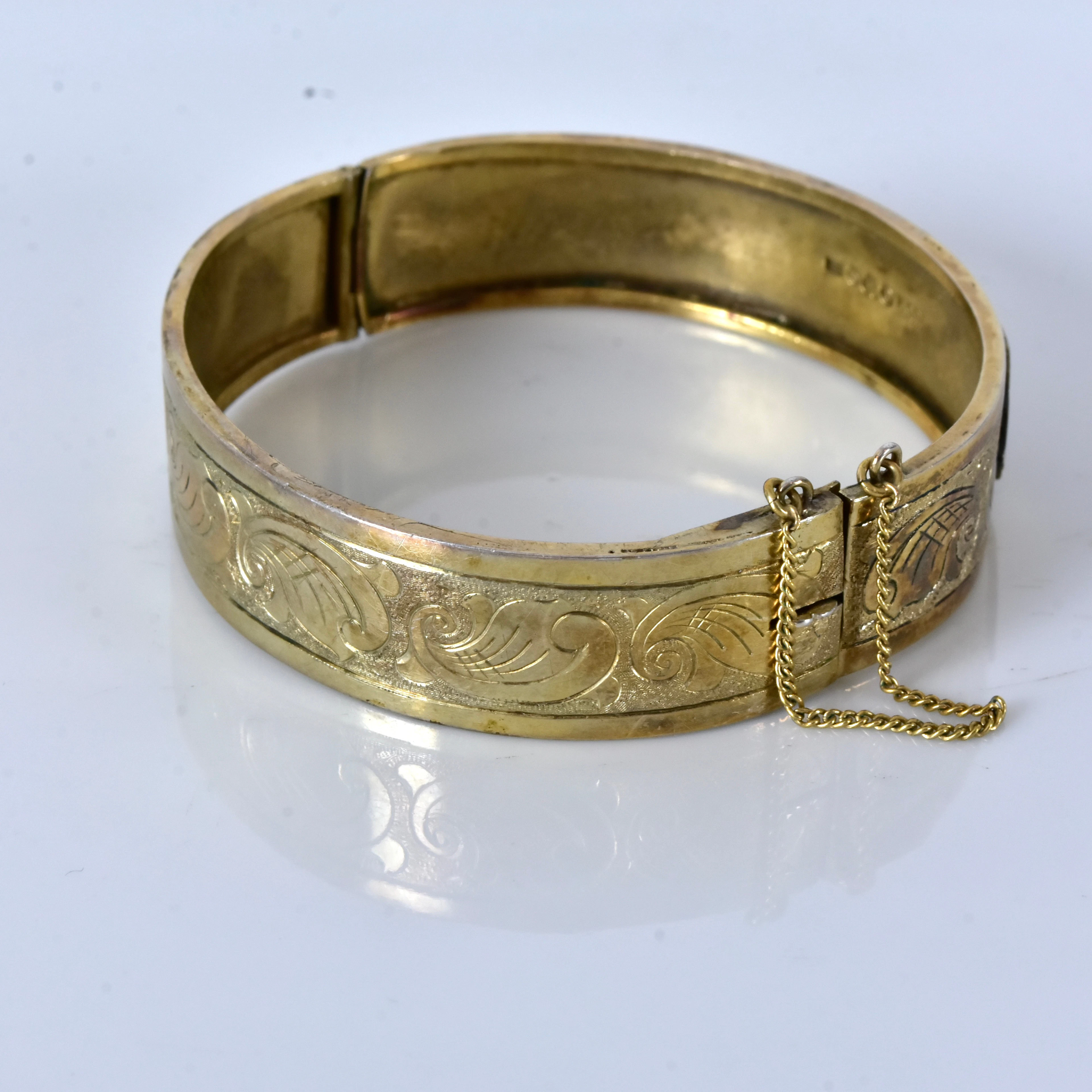 ARMRING, förgyllt silver, Bengt Anderssons guldsmedsverkstad Örebro 1951.
