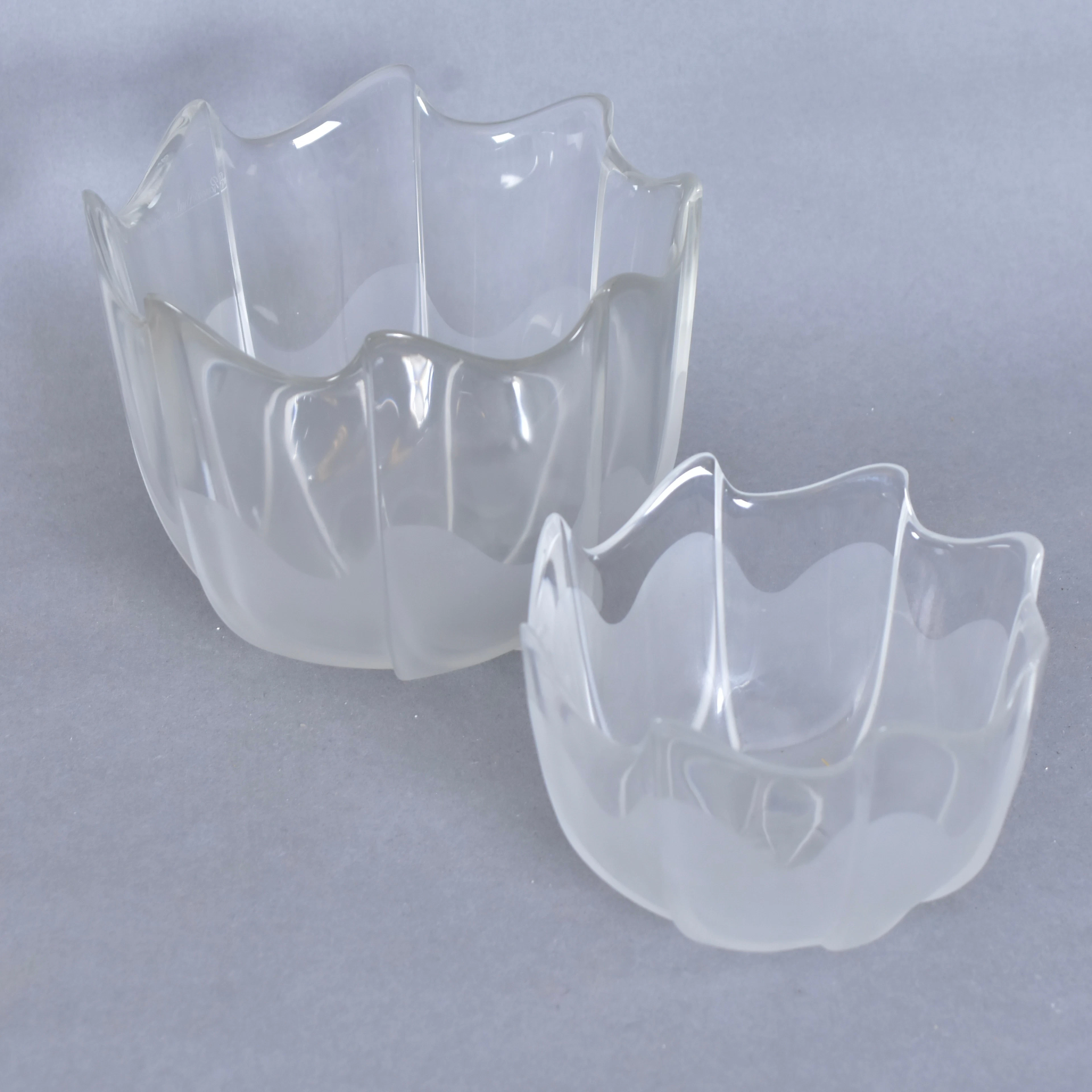 SKÅLAR, 2-stycken, glas, Rosenthal Studio-Line.
