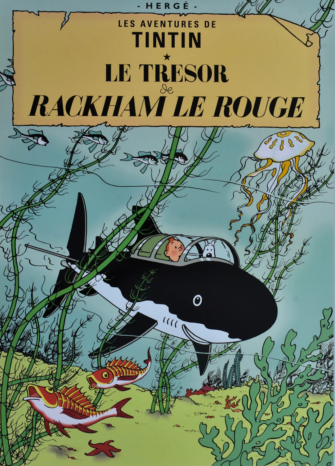 AFFISCH, offsettryck, Tintin.