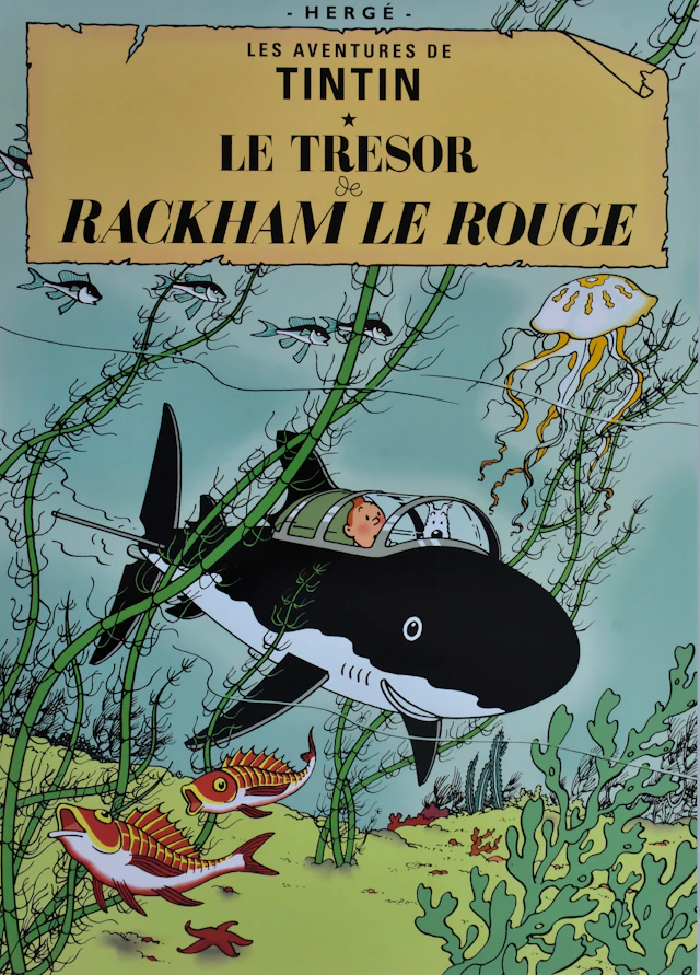 AFFISCH, offsettryck, Tintin.