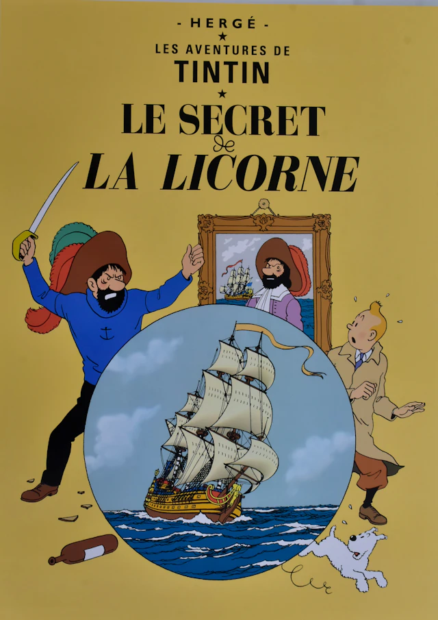 AFFISCH, Tintin, offsettryck.