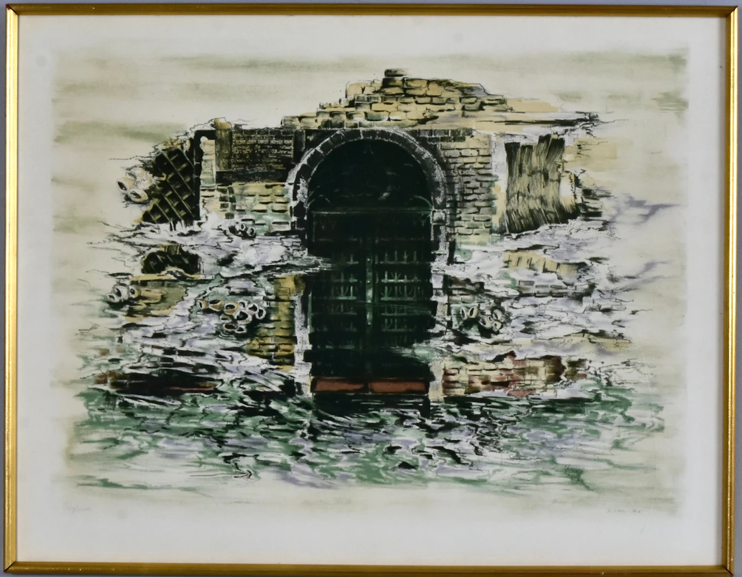 GÖSTA GIEROW. Färglitografi.