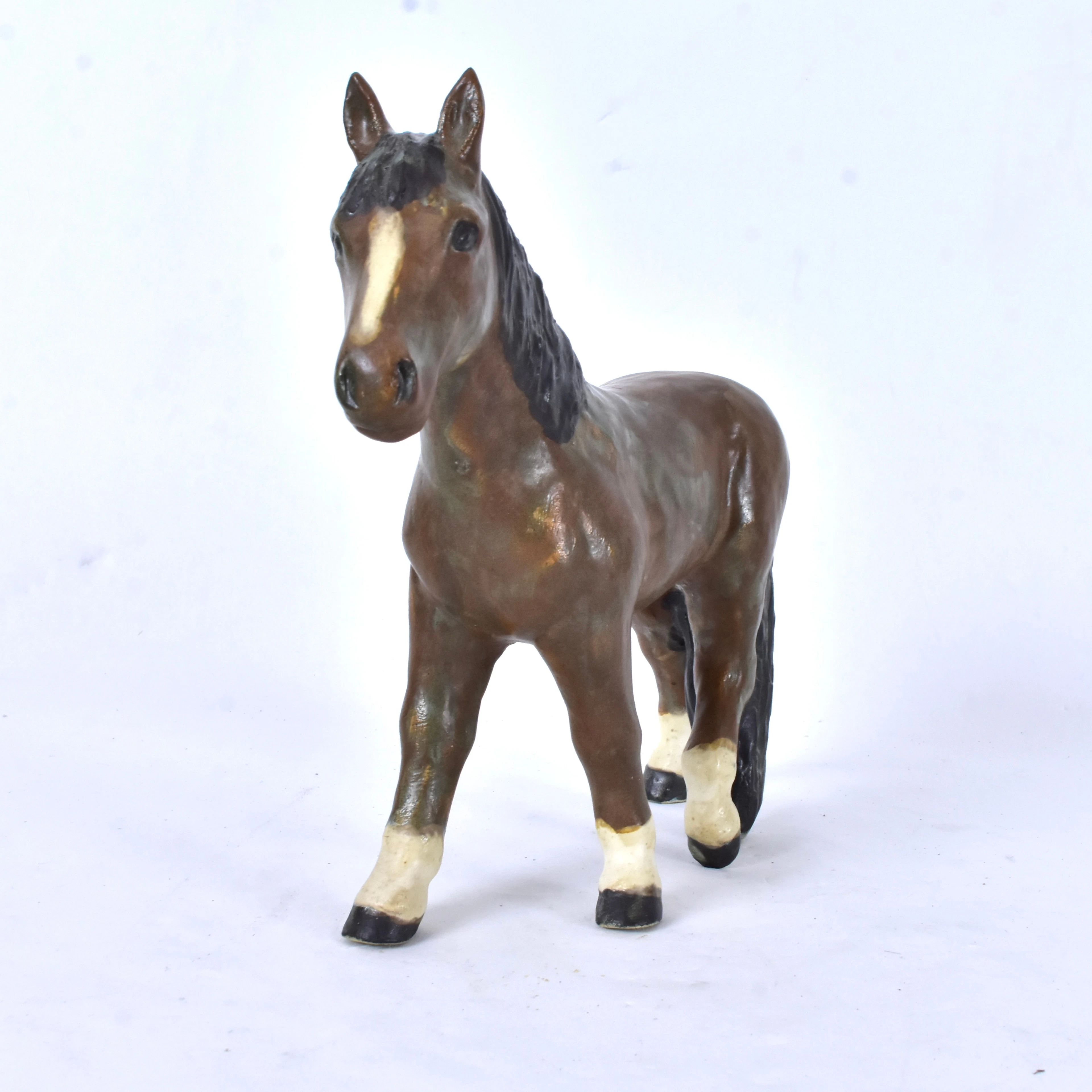 FIGURIN, keramik, häst, Glaffey, Danmark.