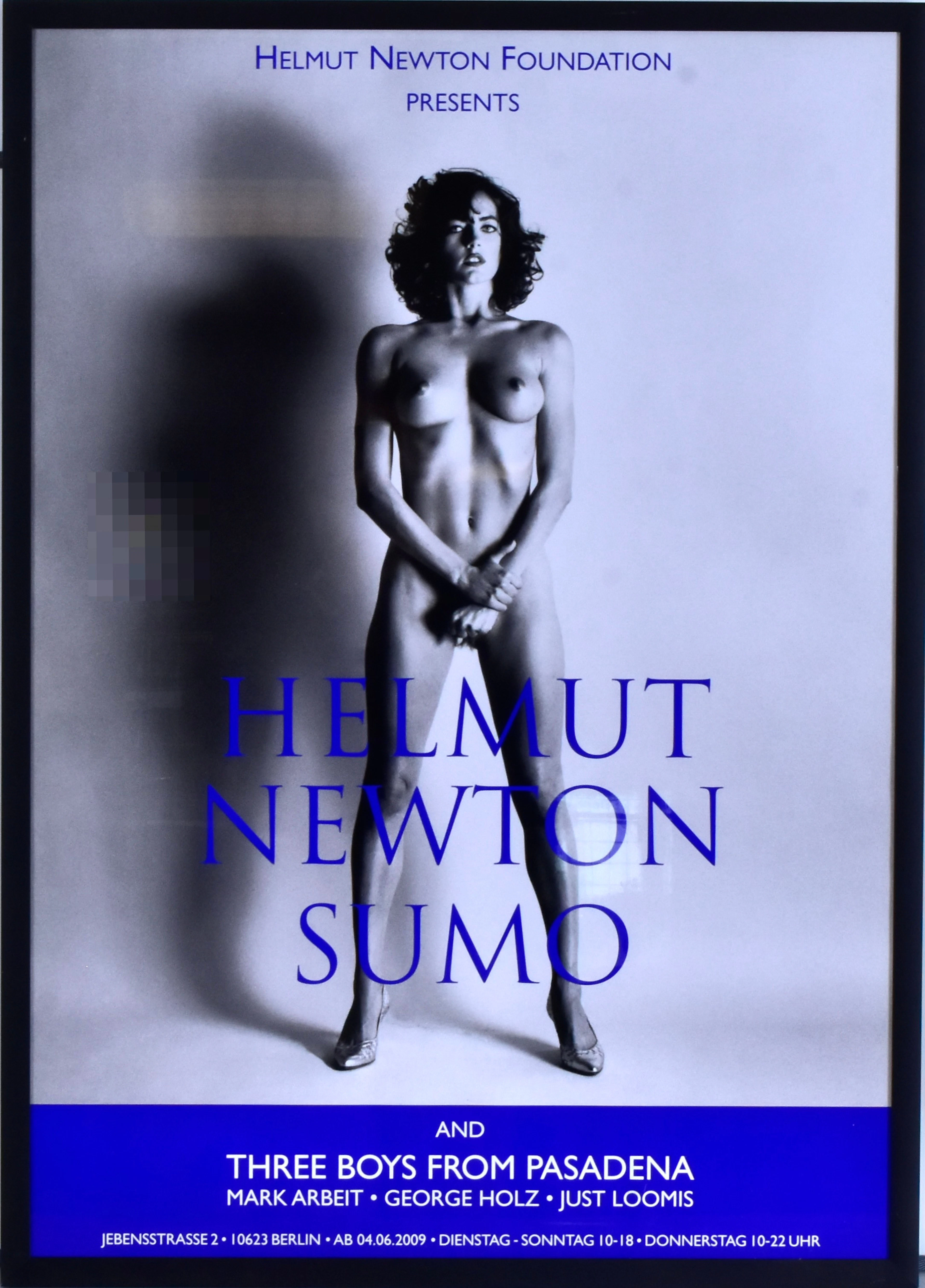 HELMUT NEWTON. Utställningsaffisch, Sumo, Berlin 2009.