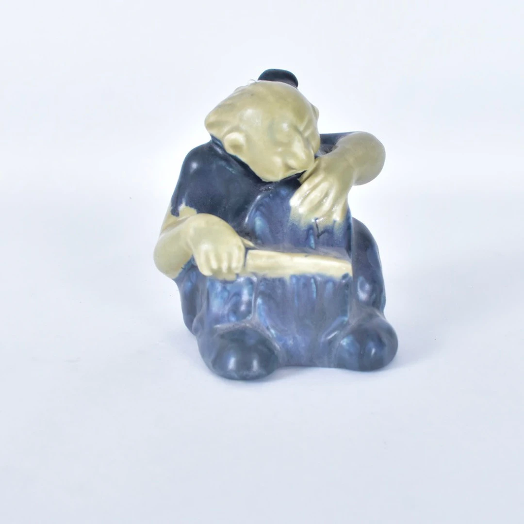 ÅKE HOLM. Skulptur, keramik, "Kullatroll", signerad, Höganäs.