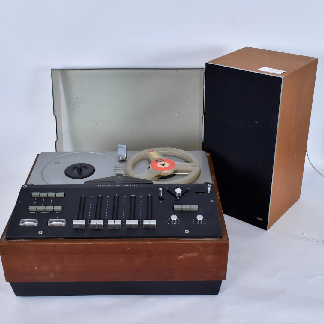 RULLBANDSPELARE, BEOCORD 2000 De LUXE, Bang & Olufsen. Medföljer högtalare