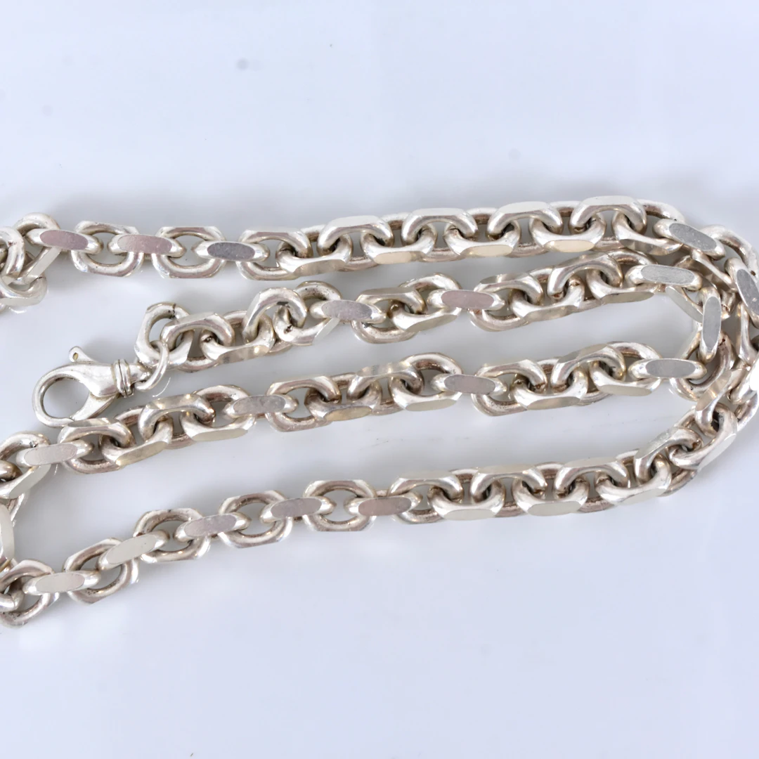 HALSKEDJA, ankar, sterlingsilver.