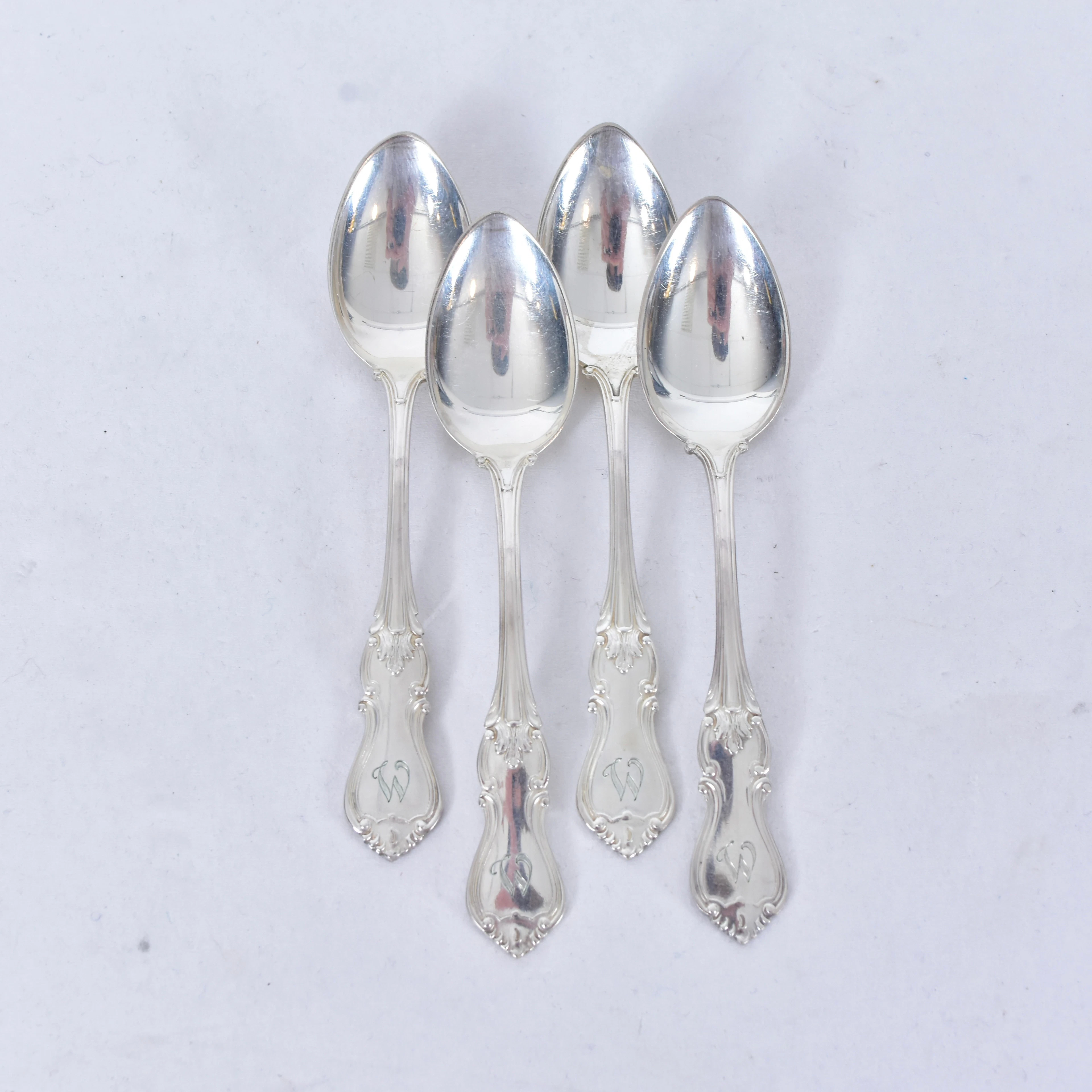 KAFFESKEDAR, 4 st, silver, CG Hallberg.
