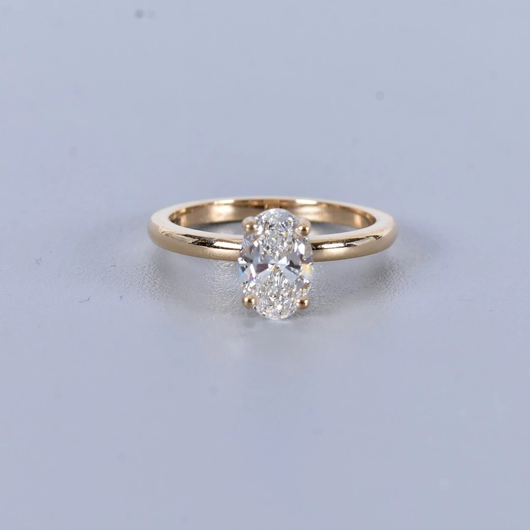 DIAMANTRING, 1,07ct 18K IGI Cert Labgrown.
