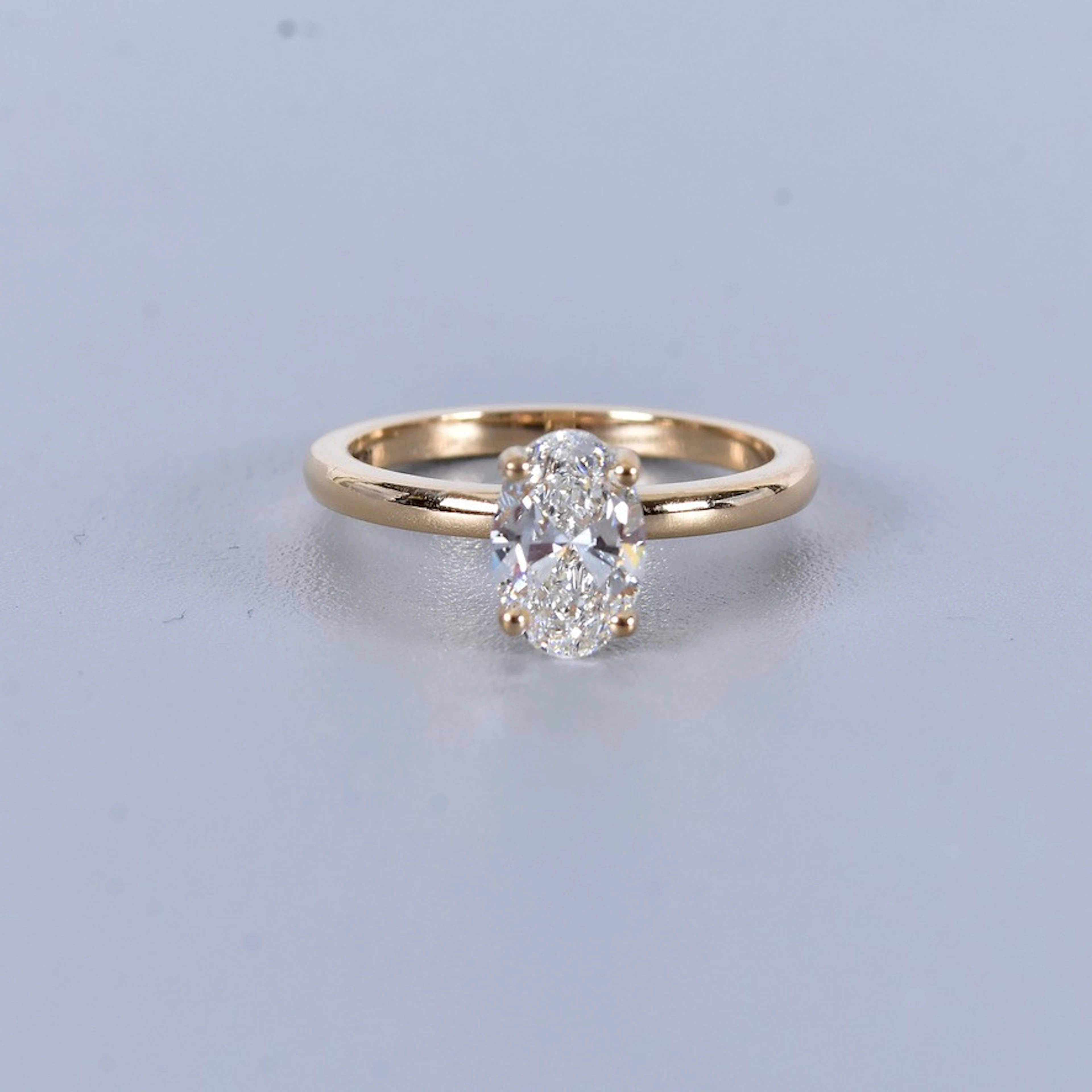 DIAMANTRING, 1,07ct 18K IGI Cert Labgrown.