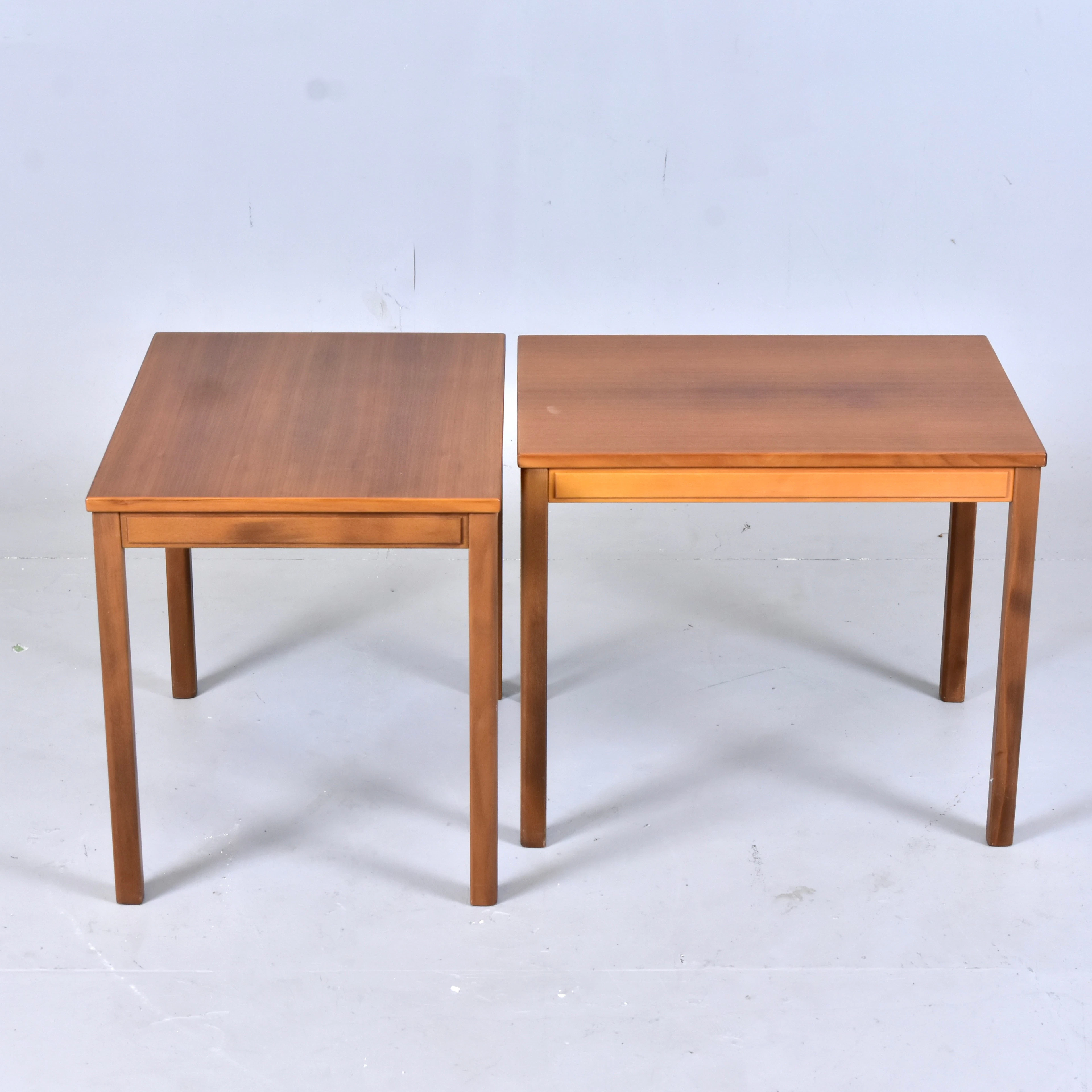 LAMPBORD, 1-par, teak, 1960/70-tal.