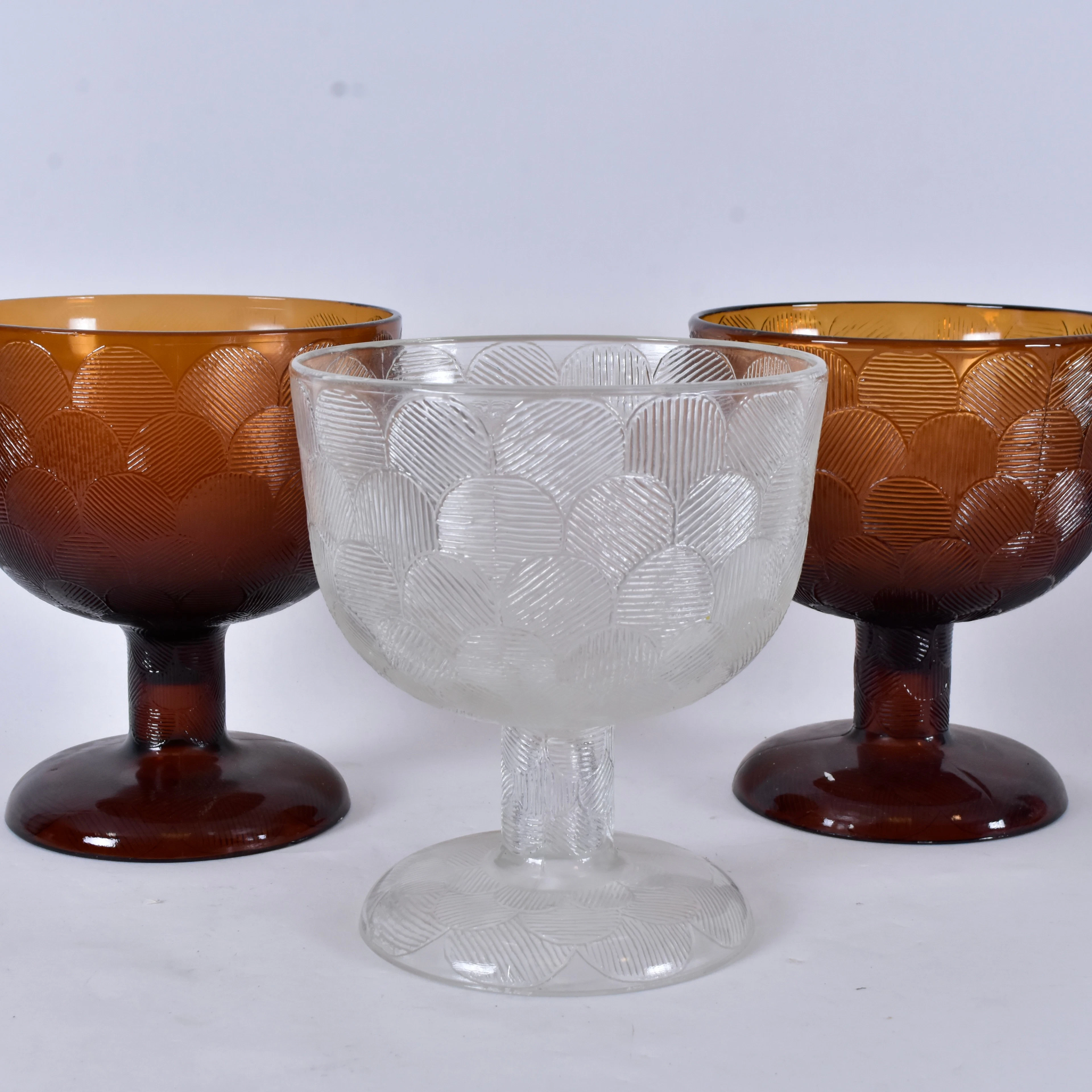 HEIKKI ORVOLA. skålar på fot, 3 st, Iittala "Miranda".