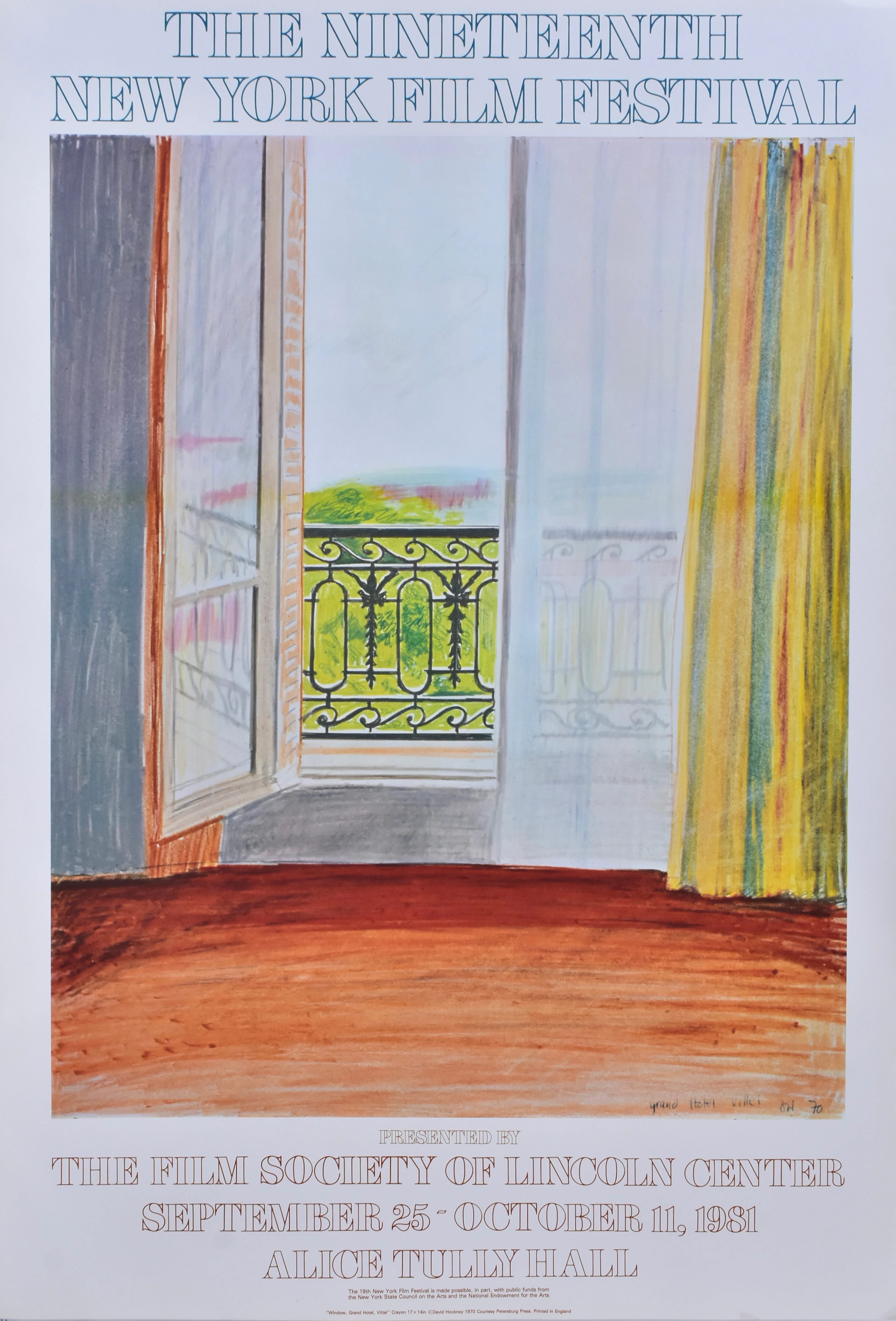 DAVID HOCKNEY. EFTER. Affisch, offsettryck.
